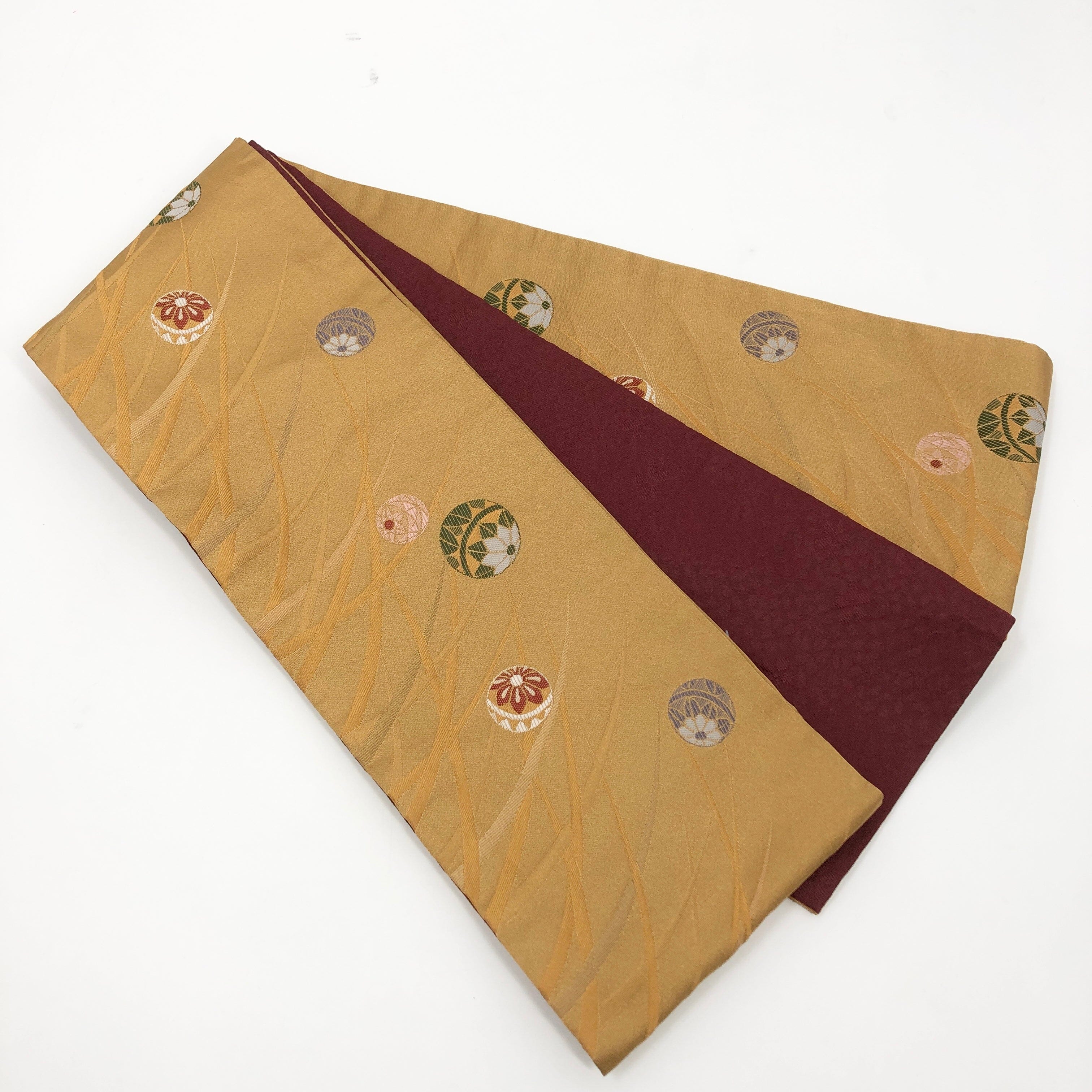 used半巾帯 リバーシブル ポリエステル 鞠 帯 一六八堂