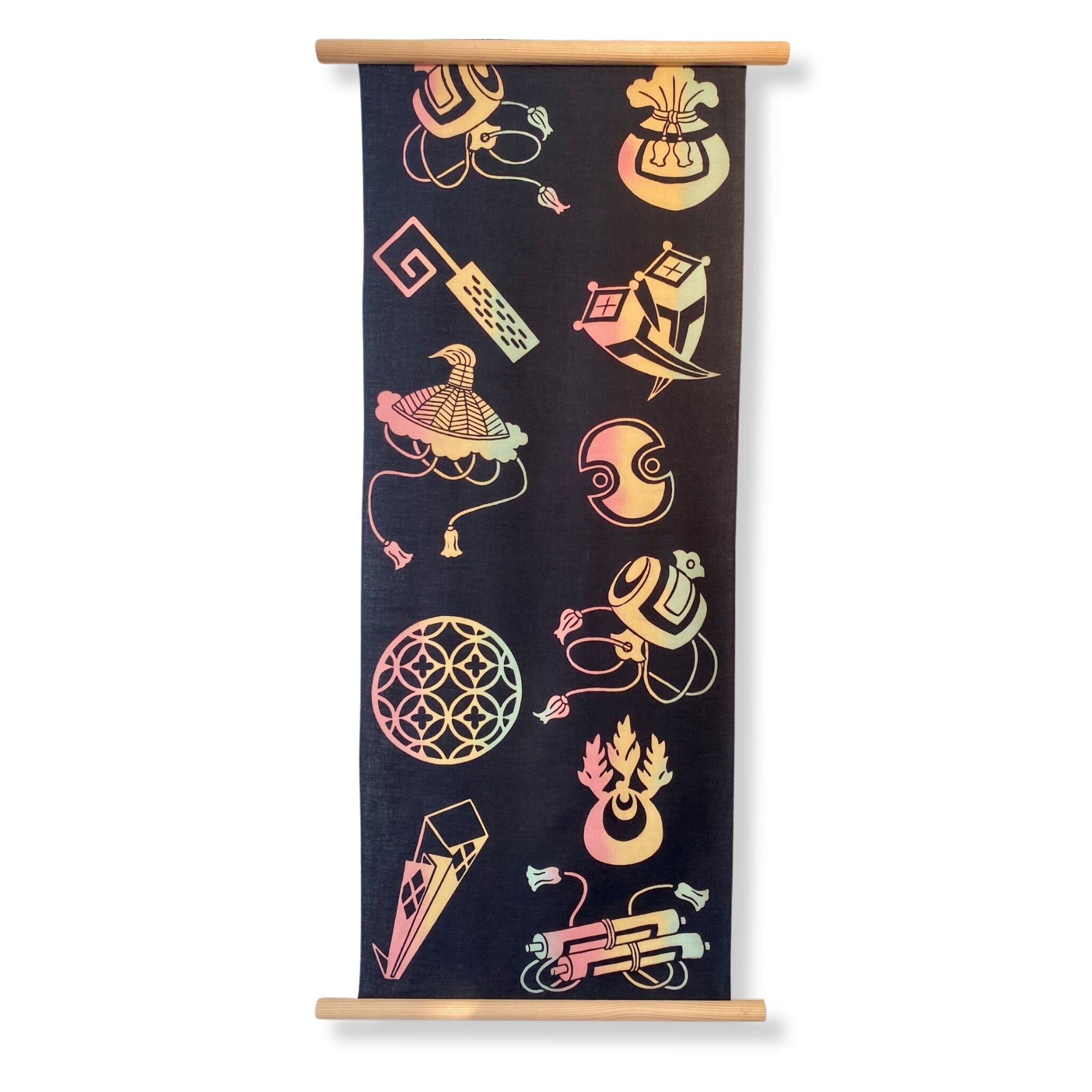 喜多屋商店 浜松注染 てぬぐい 【宝づくし】 手ぬぐい 喜多屋商店