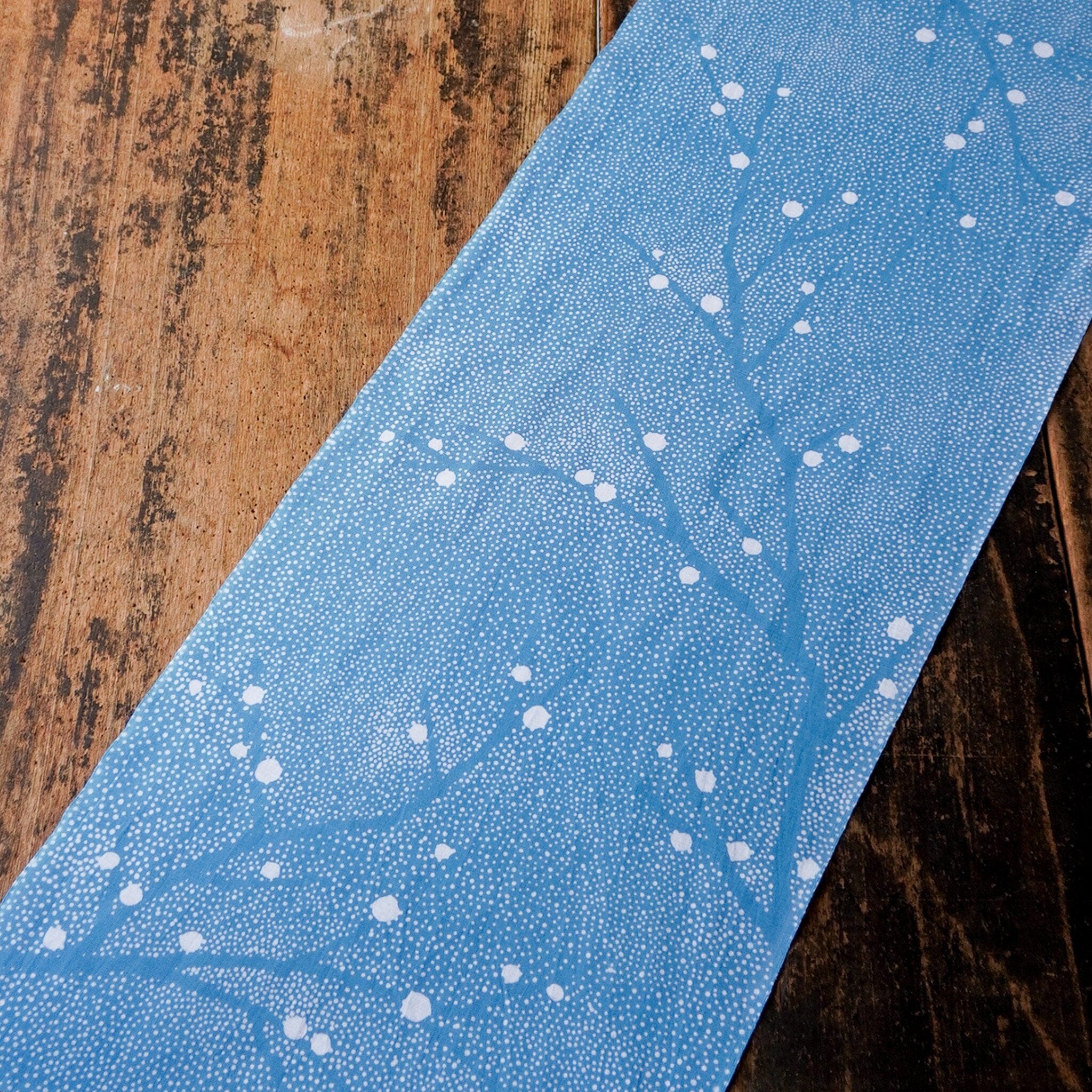 新江戸染 丸久商店 復刻てぬぐい<雪待ち> てぬぐい 新江戸染 丸久商店