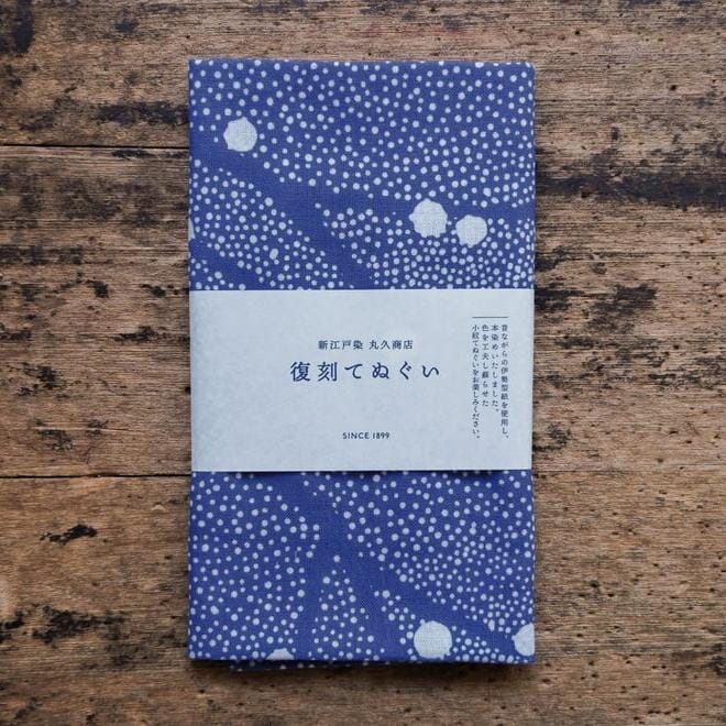 新江戸染 丸久商店 復刻てぬぐい<雪待ち> てぬぐい 新江戸染 丸久商店