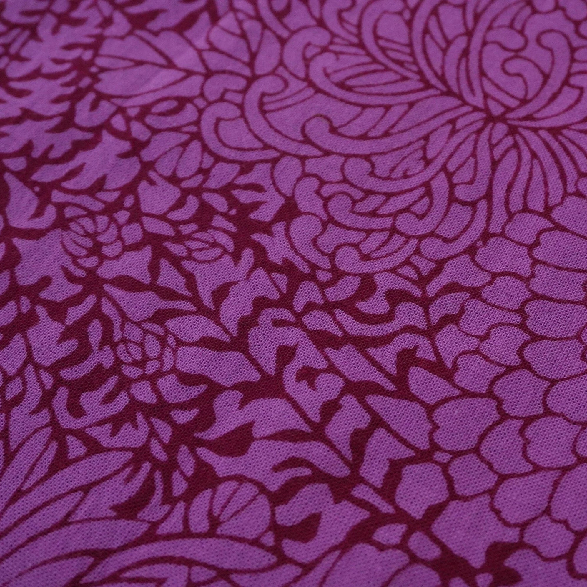 新江戸染 丸久商店 復刻てぬぐい<重ね菊> てぬぐい 新江戸染 丸久商店 紫