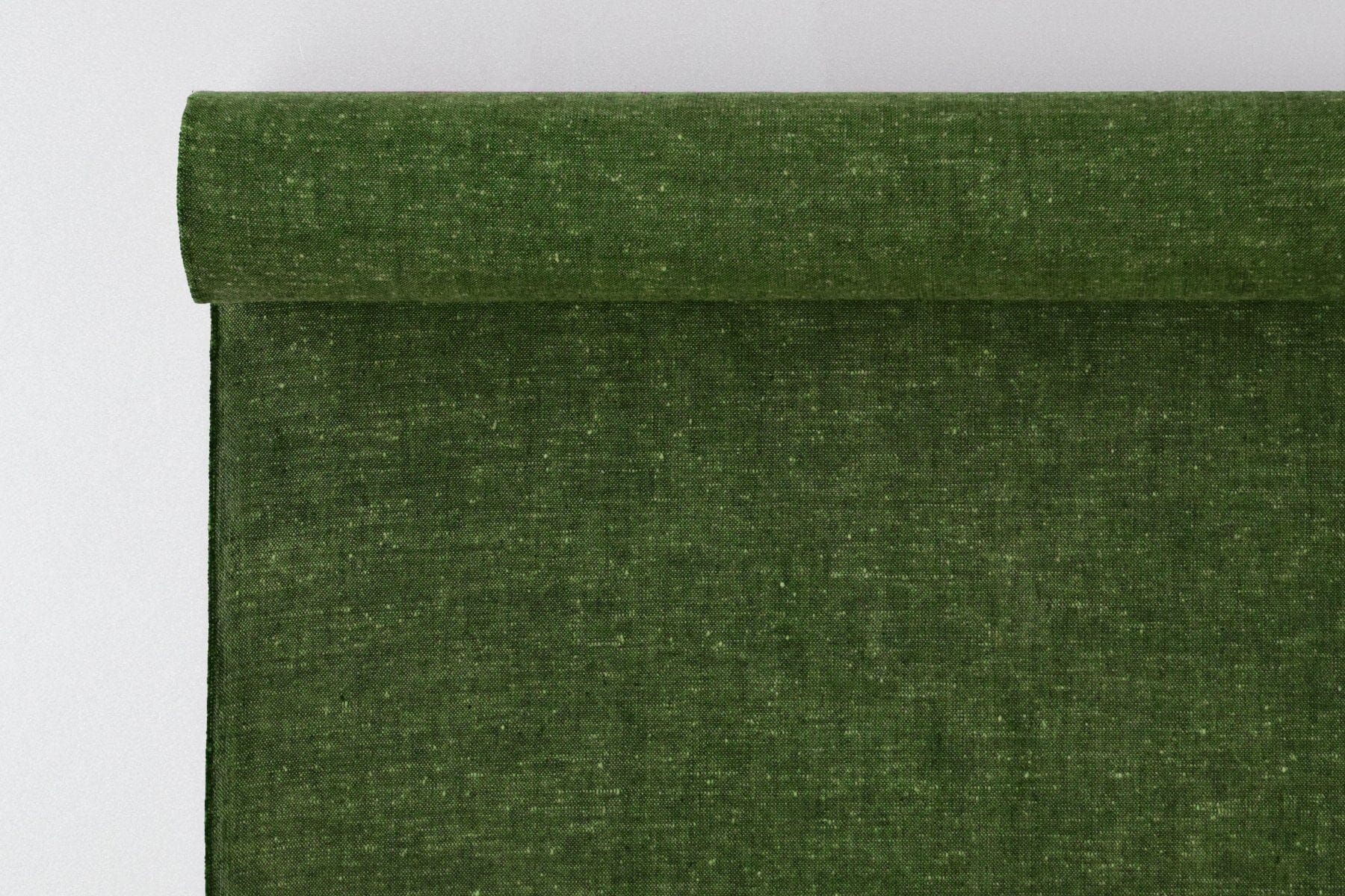 池沼織工房 千織 遠州棉紬 ネップ千歳緑 ※メートル売り(1=1m) fabric 池沼織工房 千織