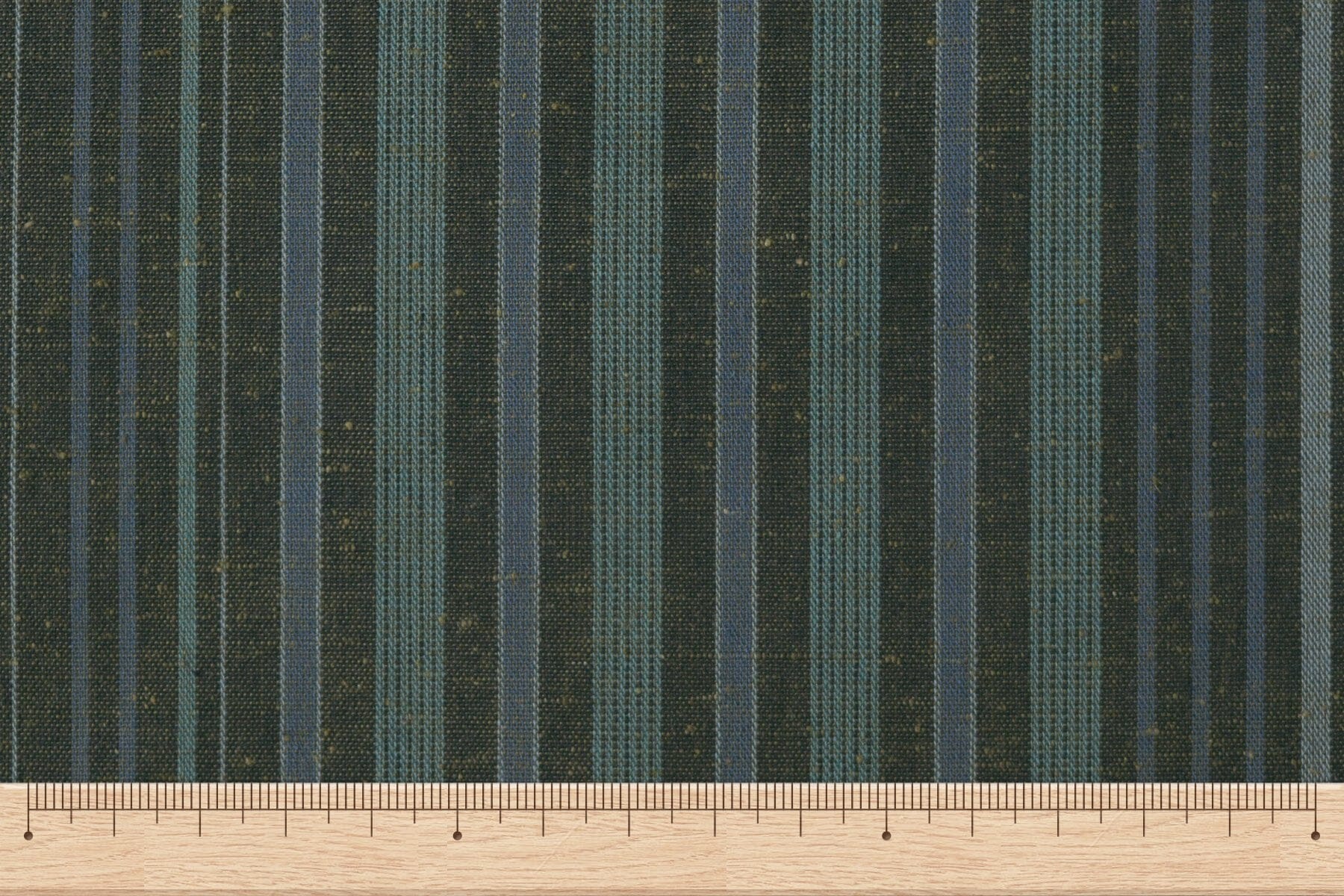 池沼織工房 千織 遠州棉紬 千織縞 常緑樹 ※メートル売り(1=1m) fabric 池沼織工房 千織