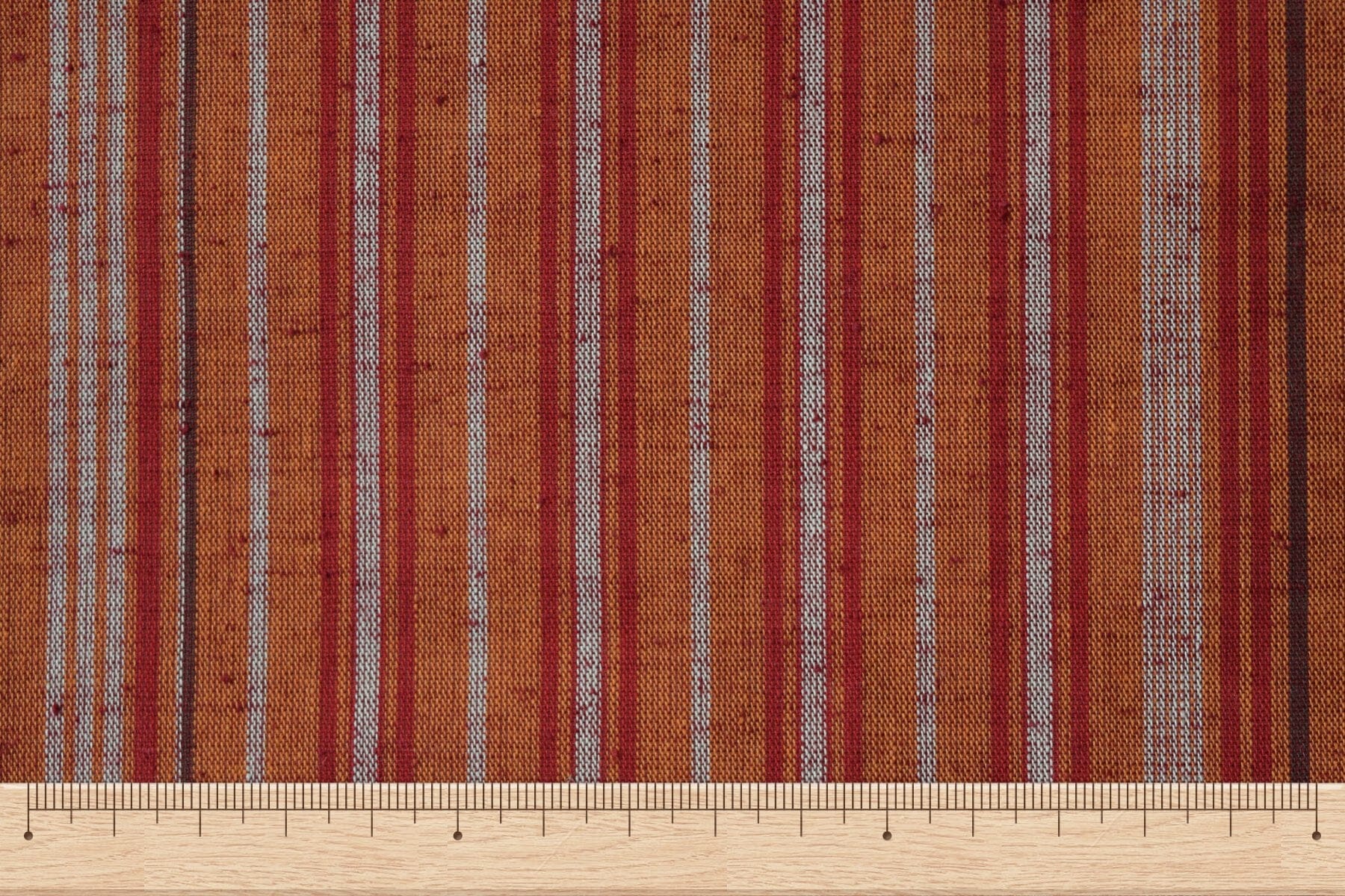 池沼織工房 千織 遠州棉紬 千織縞 蔦紅葉 ※メートル売り(1=1m) fabric 池沼織工房 千織