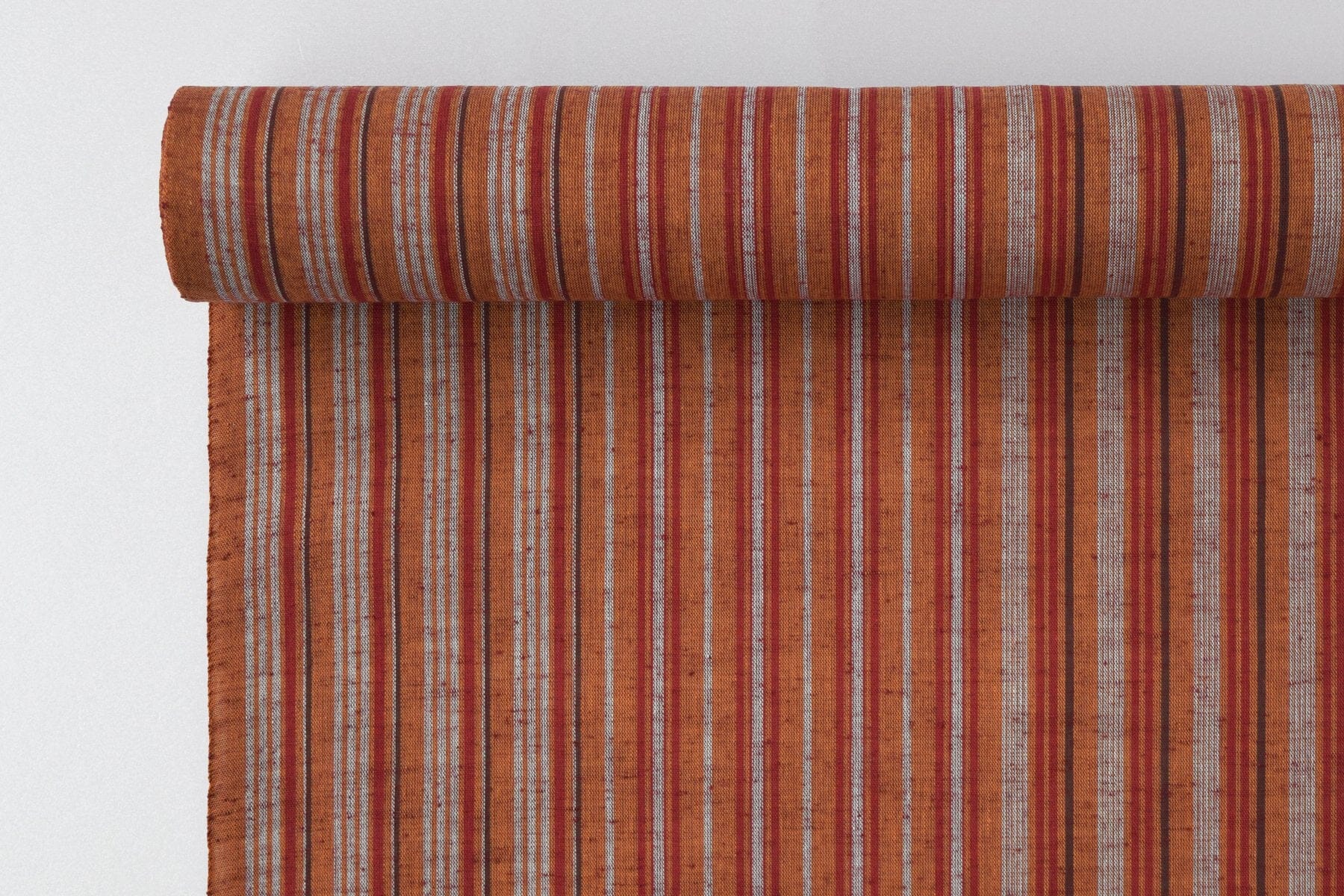 池沼織工房 千織 遠州棉紬 千織縞 蔦紅葉 ※メートル売り(1=1m) fabric 池沼織工房 千織