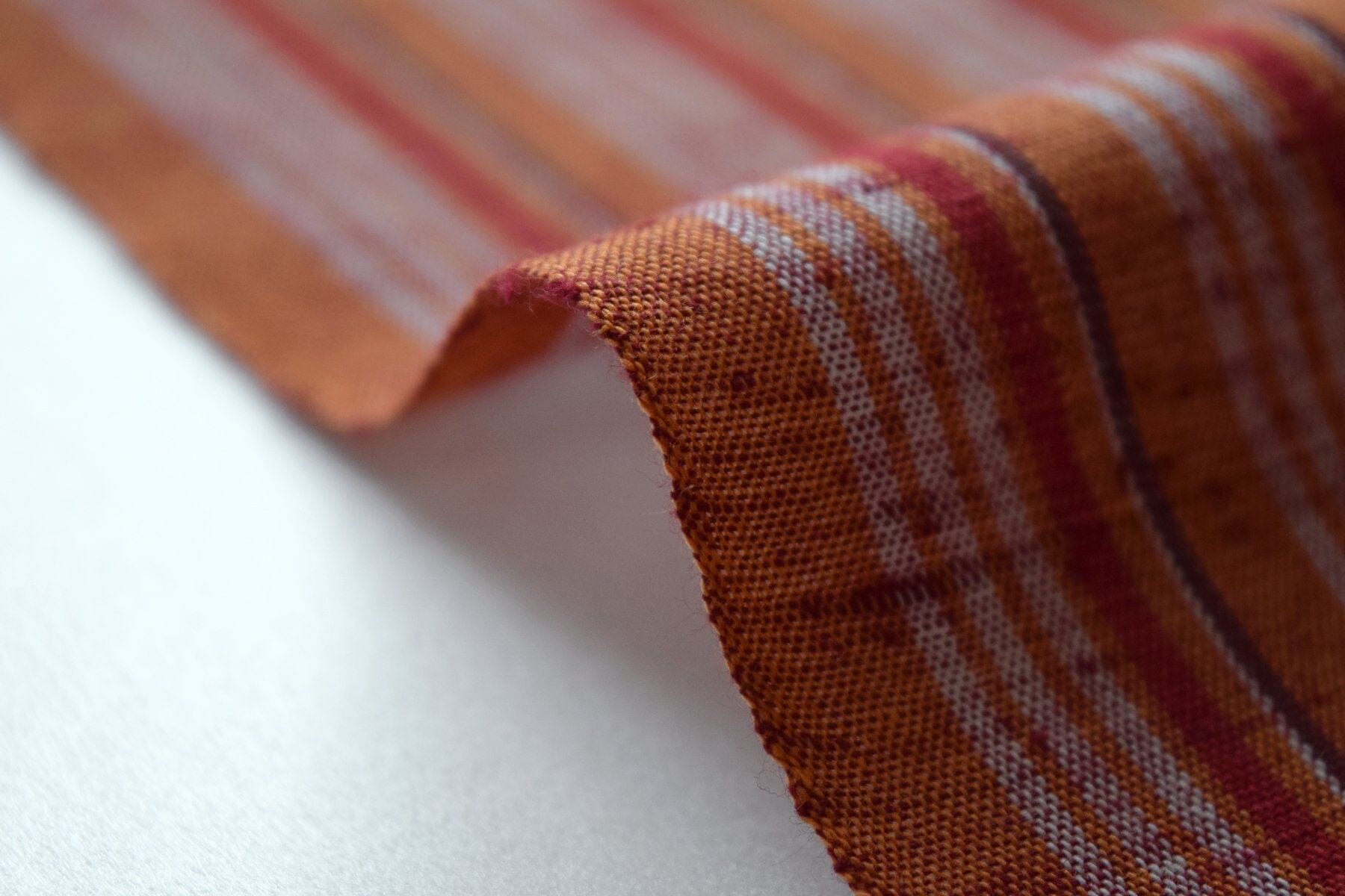 池沼織工房 千織 遠州棉紬 千織縞 蔦紅葉 ※メートル売り(1=1m) fabric 池沼織工房 千織