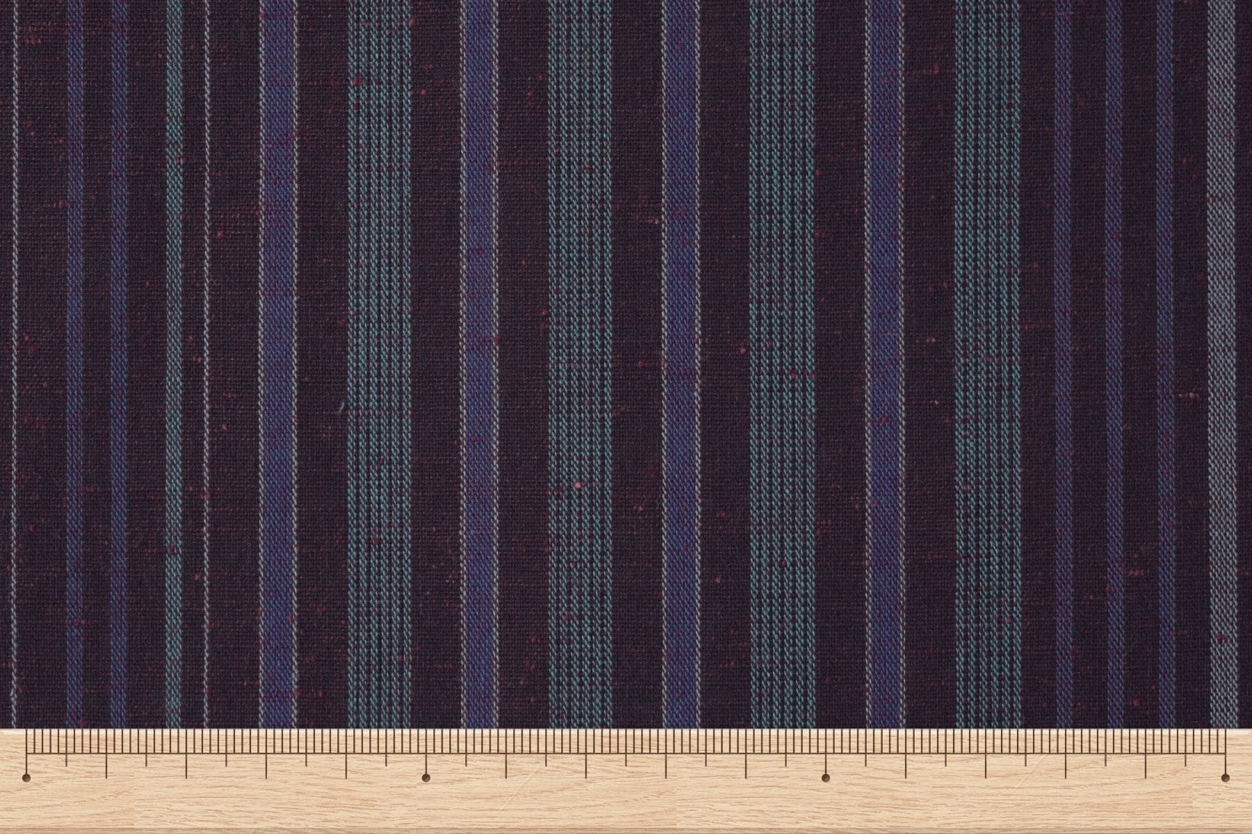 池沼織工房 千織 遠州棉紬 千織縞 紫 ※メートル売り(1=1m) fabric 池沼織工房 千織