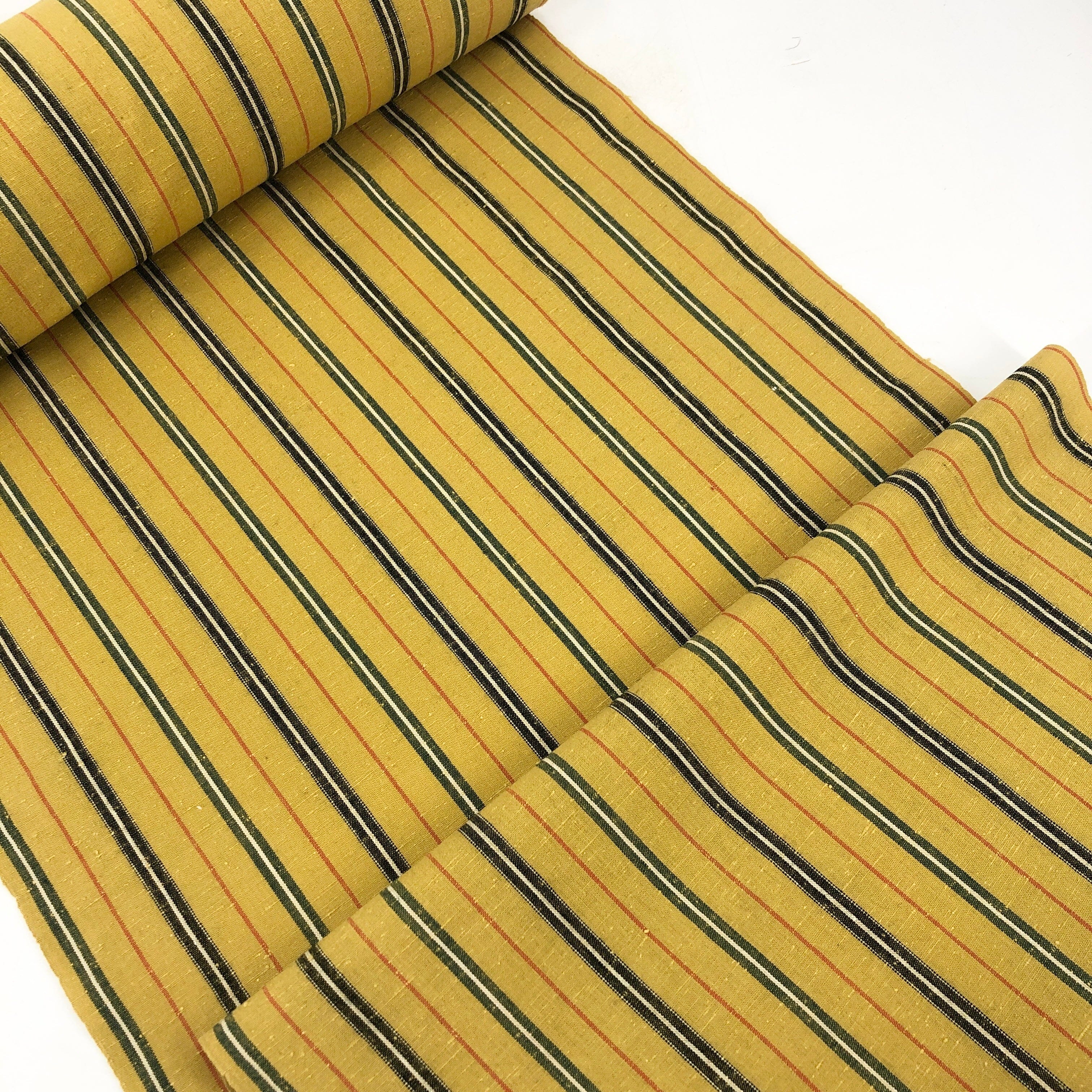 池沼織工房 千織 遠州棉紬 遠州縞 秋郊 反物 池沼織工房 千織