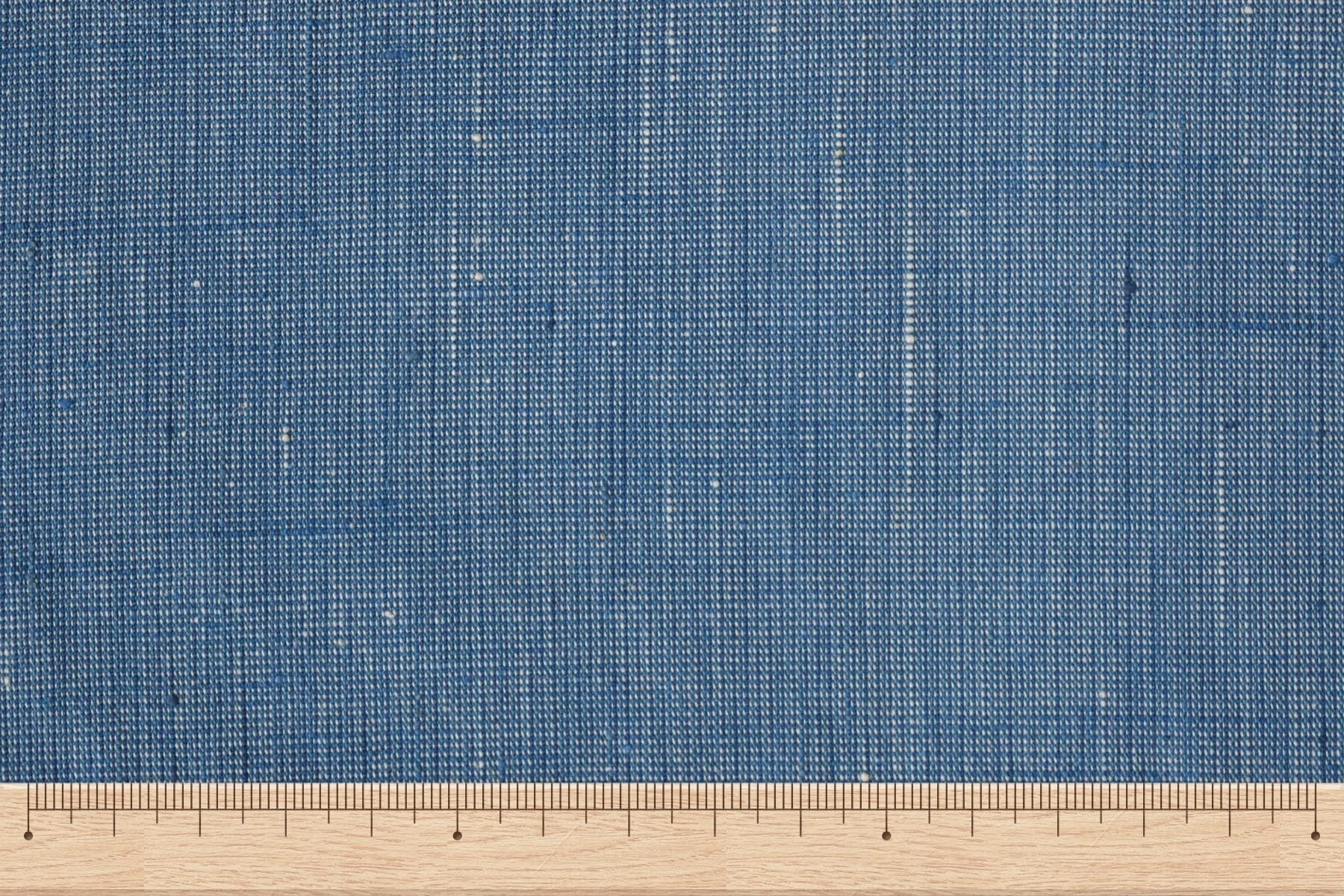 池沼織工房 遠州棉紬 みぞれ アオ×アオ ※メートル売り(1=1m) fabric 池沼織工房 千織