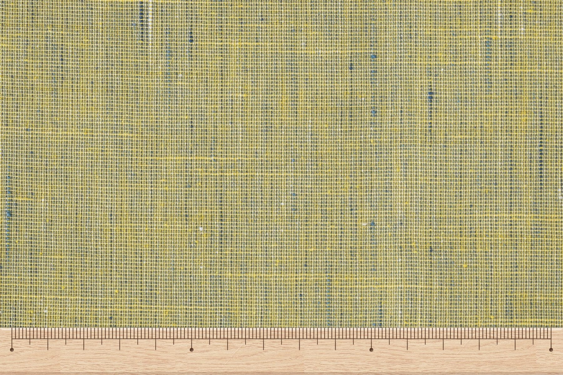 池沼織工房 遠州棉紬 みぞれ アオ×キイロ ※メートル売り(1=1m) fabric 池沼織工房 千織