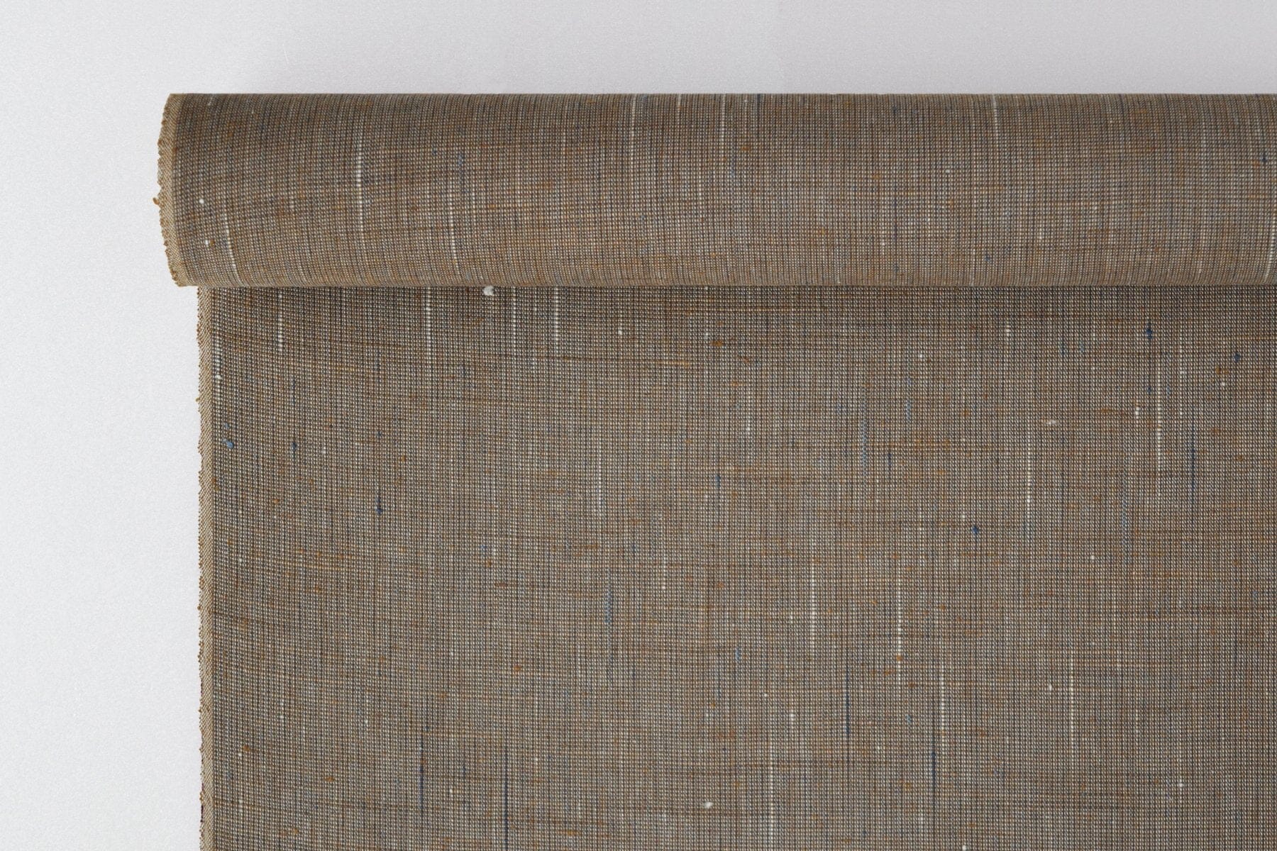 池沼織工房 遠州棉紬 みぞれ アオ×キャラ ※ メートル売り(1=1m) fabric 池沼織工房 千織