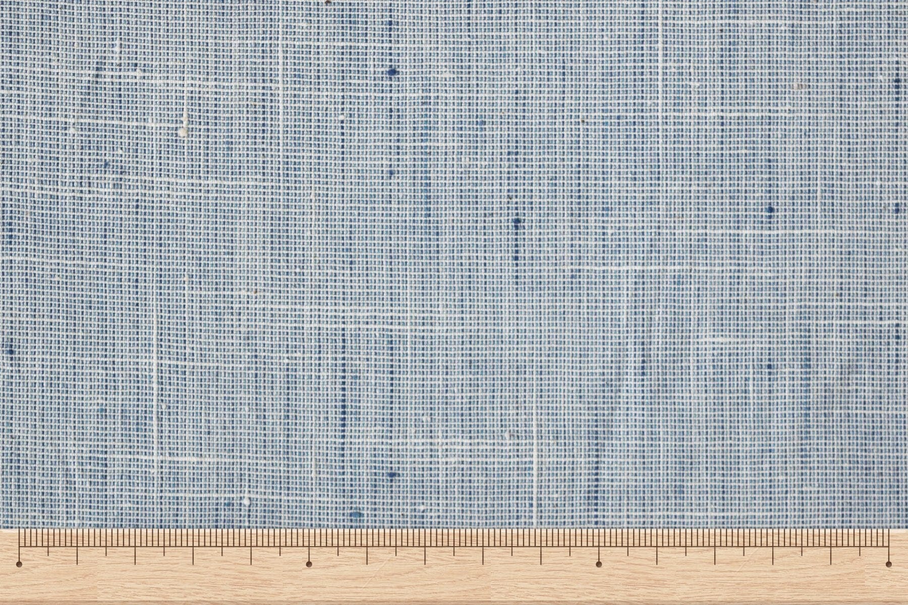 池沼織工房 遠州棉紬 みぞれ アオ×シロ ※メートル売り(1=1m) fabric 池沼織工房 千織