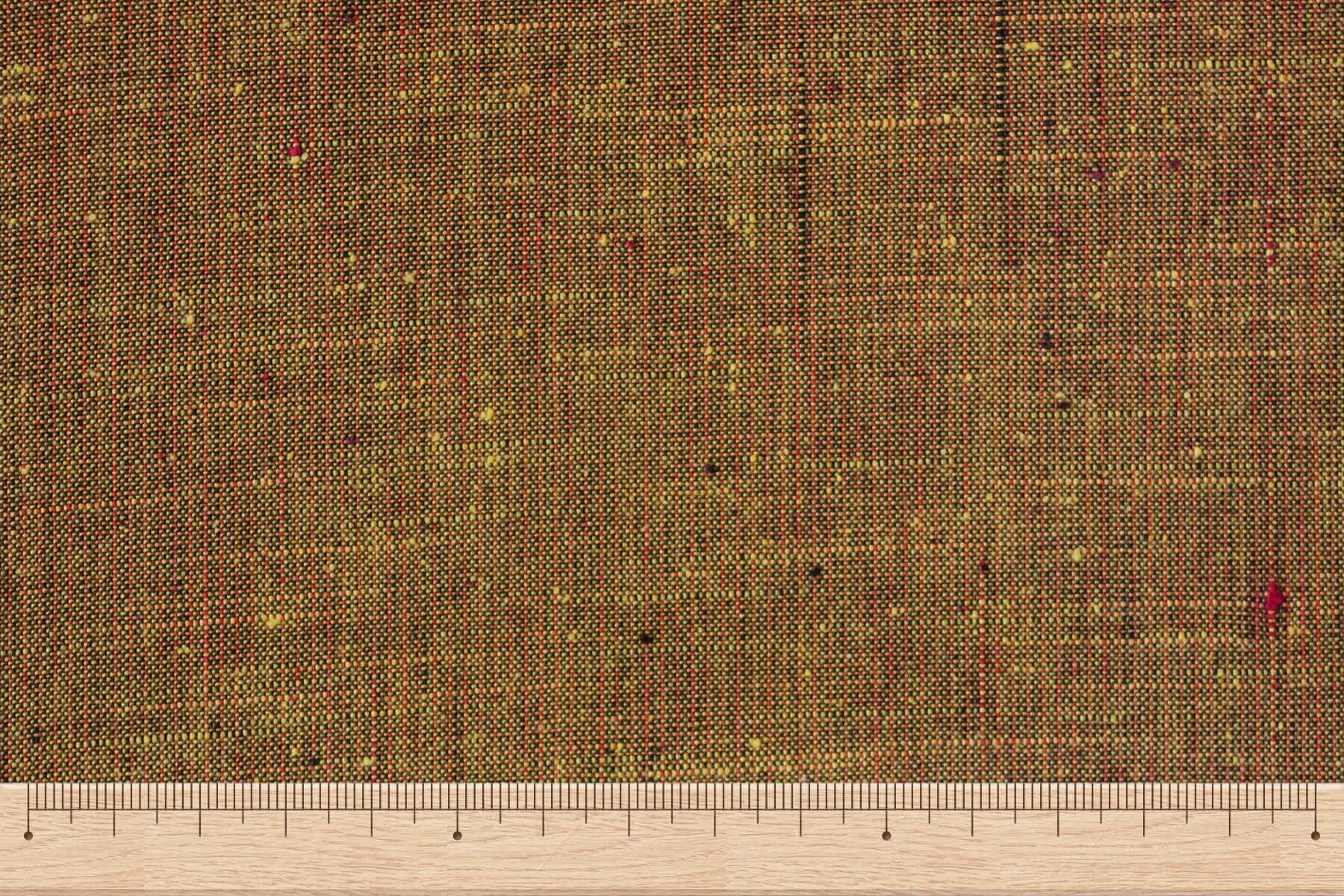 池沼織工房 遠州棉紬 みぞれ 黒×黄 ※メートル売り(1=1m) fabric 池沼織工房 千織