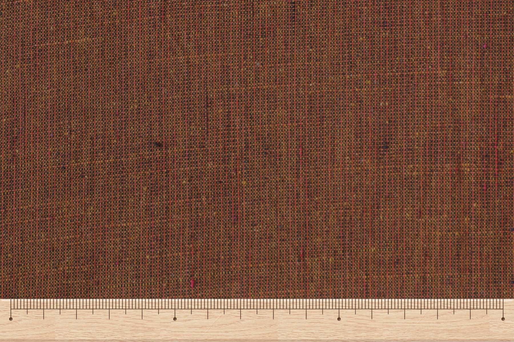 池沼織工房 遠州棉紬 みぞれ 黒×伽羅 ※メートル売り(1=1m) fabric 池沼織工房 千織