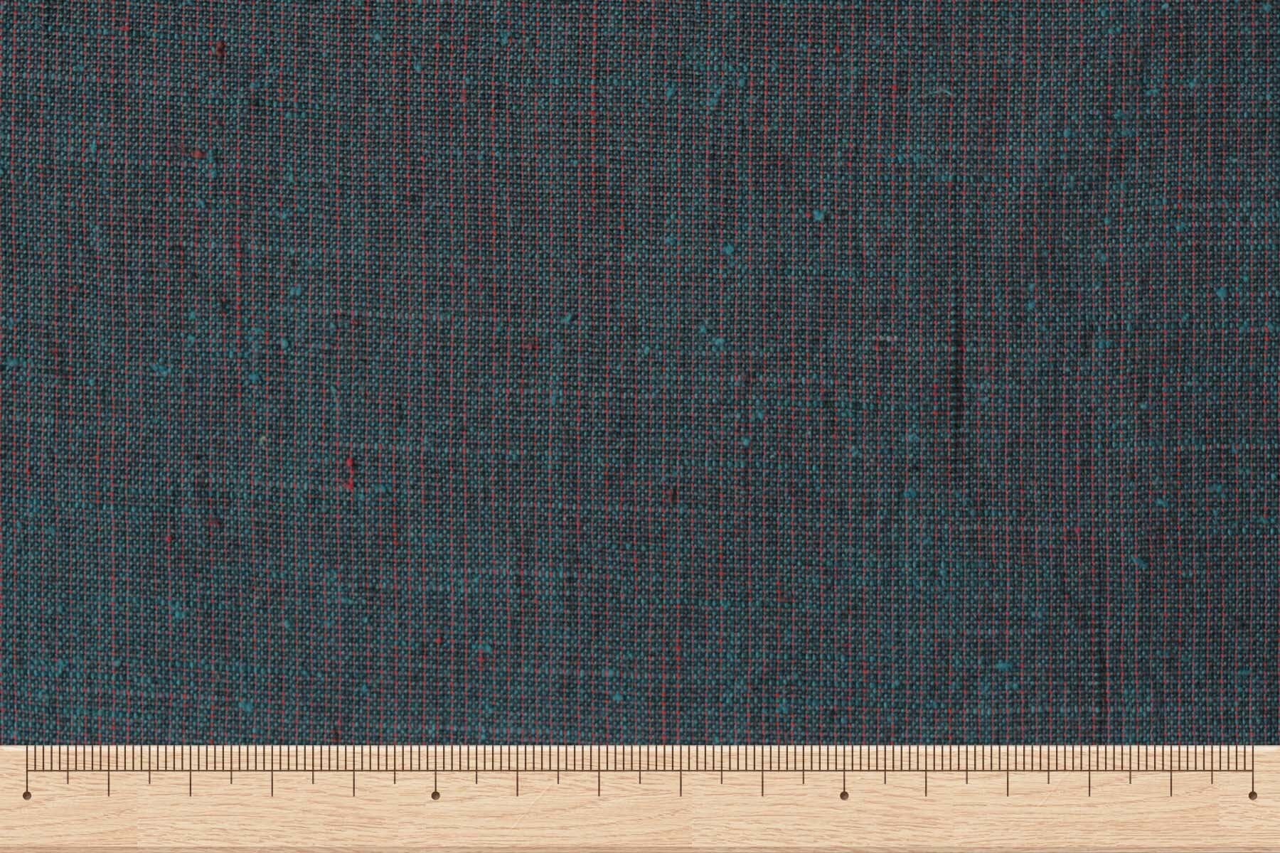 池沼織工房 遠州棉紬 みぞれ 黒×深碧 ※ メートル売り(1=1m) fabric 池沼織工房 千織