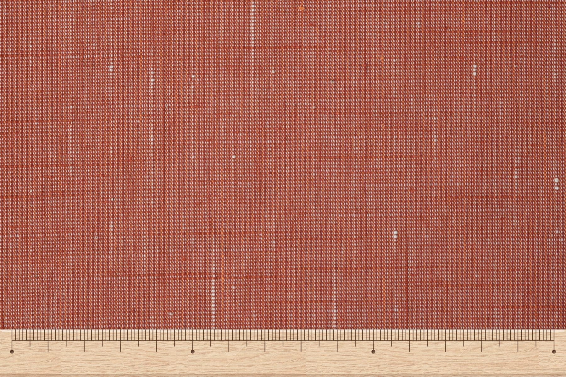 池沼織工房 遠州棉紬 みぞれ オレンジ×レンガ ※メートル売り(1=1m) fabric 池沼織工房 千織