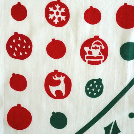にじゆら 手ぬぐい |Happy holidays てぬぐい にじゆら