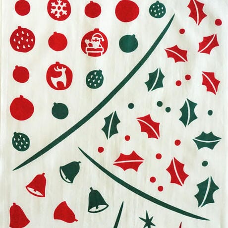 にじゆら 手ぬぐい |Happy holidays てぬぐい にじゆら