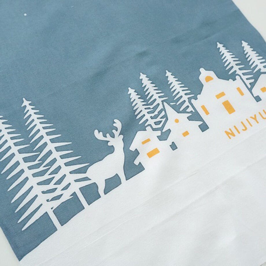 にじゆら 手ぬぐい |オーロラが美しい夜-Finland- てぬぐい にじゆら