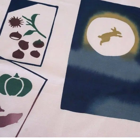 にじゆら 手ぬぐい |ぽち袋 十五夜 てぬぐい にじゆら