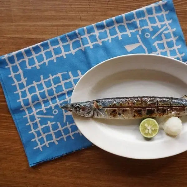 にじゆら 手ぬぐい |さんまとすだち てぬぐい にじゆら