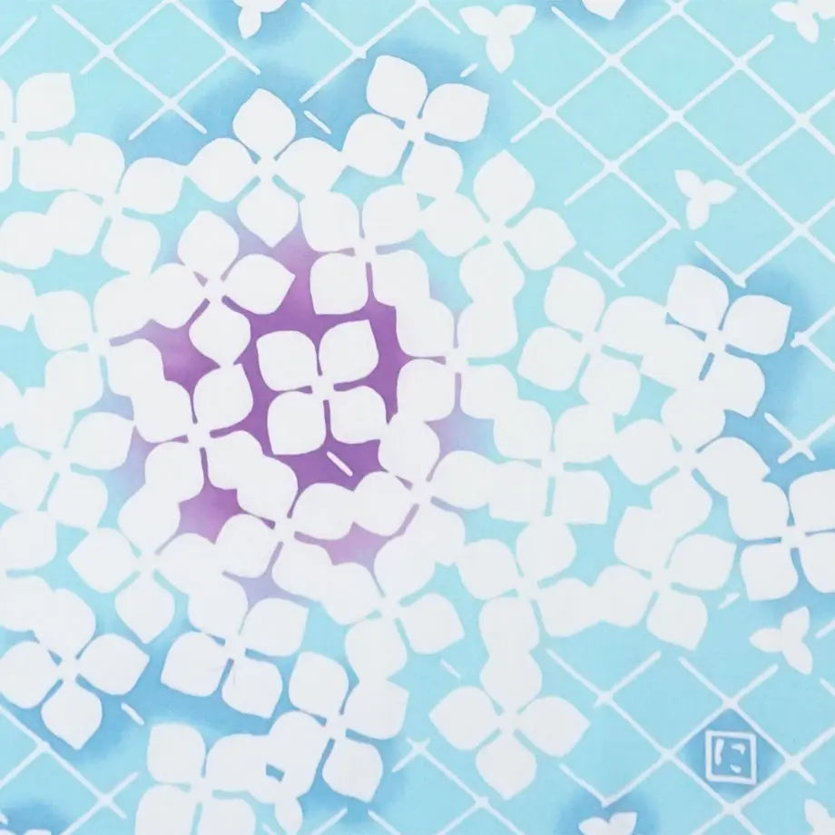 にじゆら 手ぬぐい |夏あじさい てぬぐい にじゆら