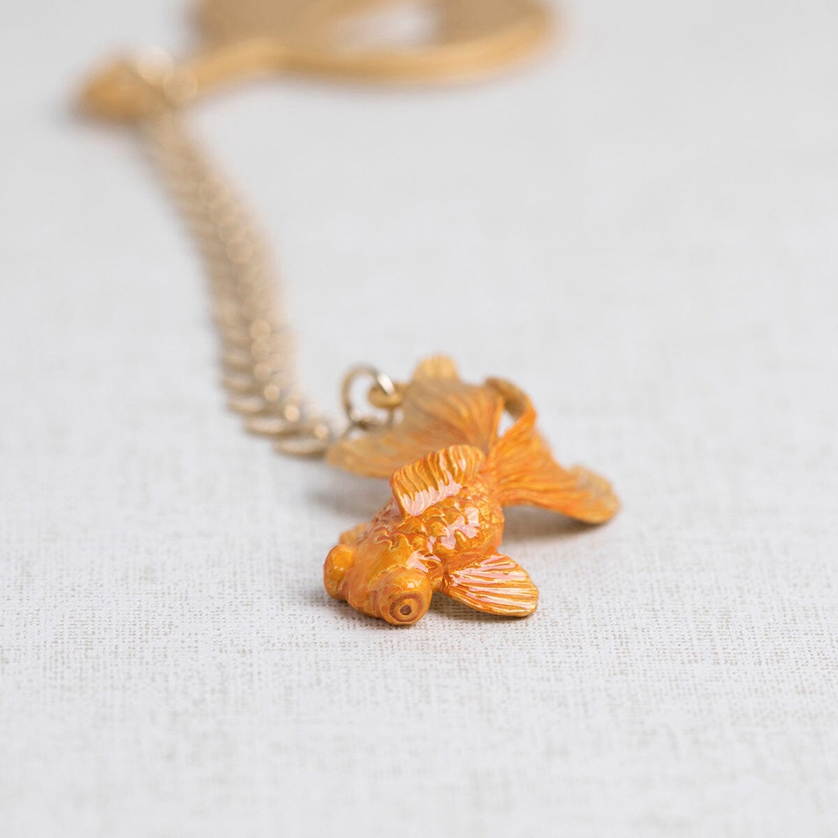 数-SUU- 出目金根付(ゴールド) 根付 -数-SUU