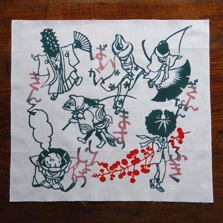 スタジオクゥ 春待ちふきん『金銀倍増富貴繁盛』 -  一六八堂 irohado online shop