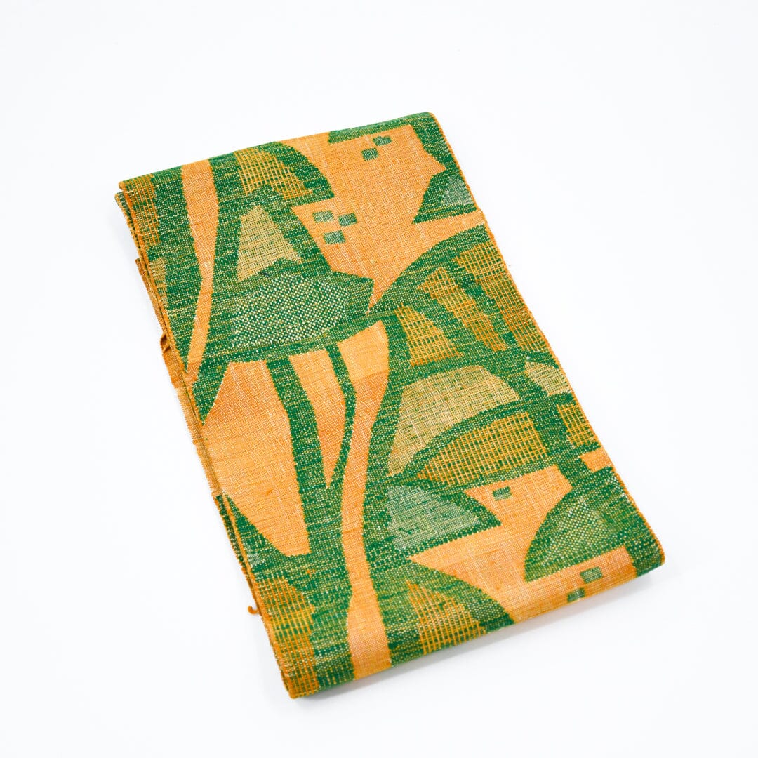 used 八寸名古屋 幾何学 オレンジ OBI230004 帯 used