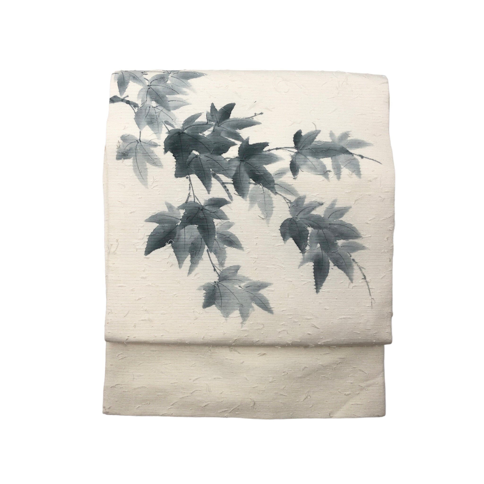 used 長尺 九寸名古屋 ひげ紬 青紅葉 used