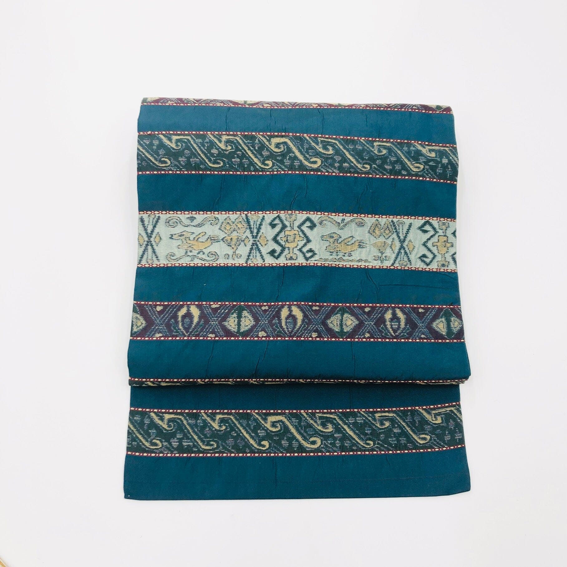 used オリエンタル柄 九寸名古屋帯 帯 used