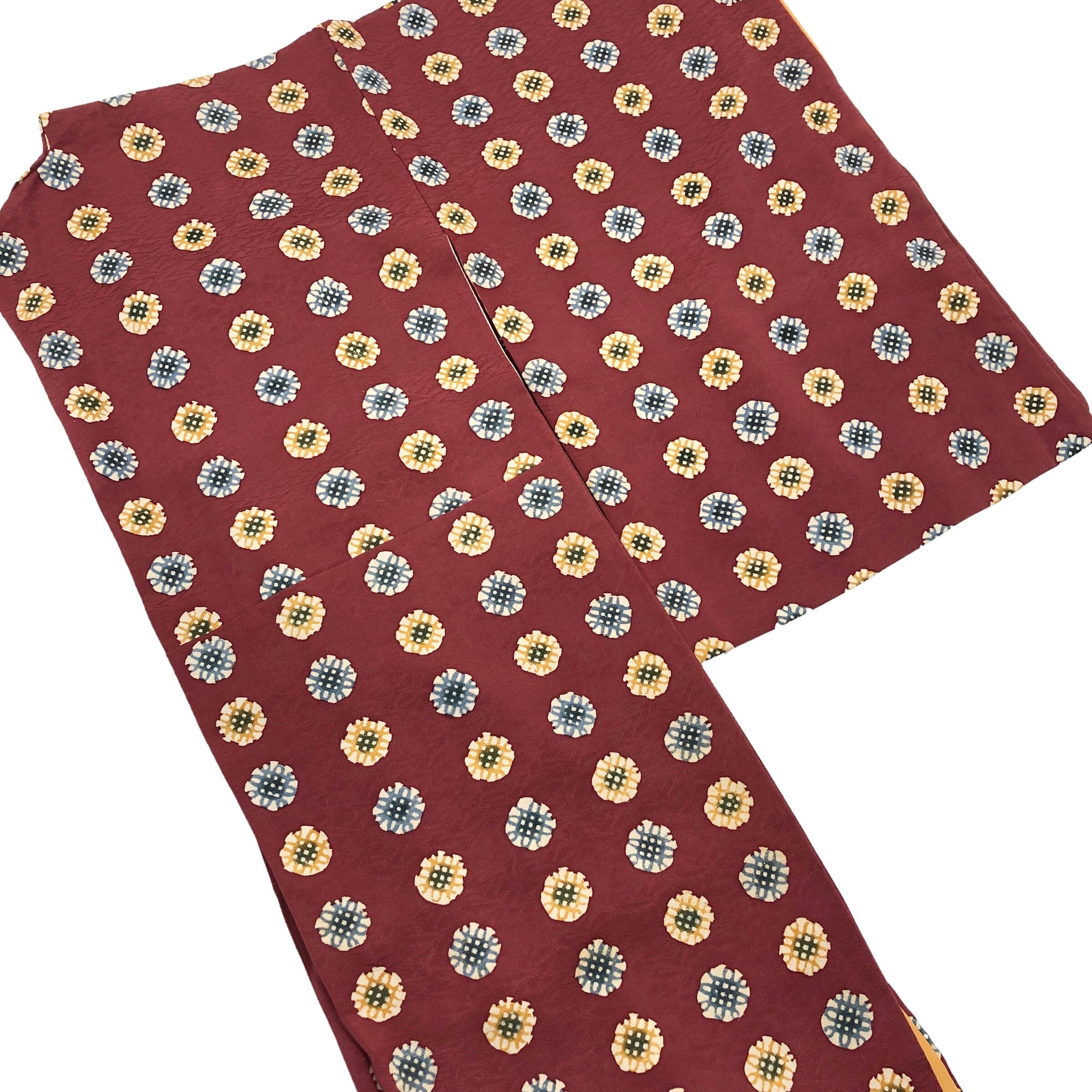 used小紋 ポップな型染 地紋松葉ちらし 着物 used