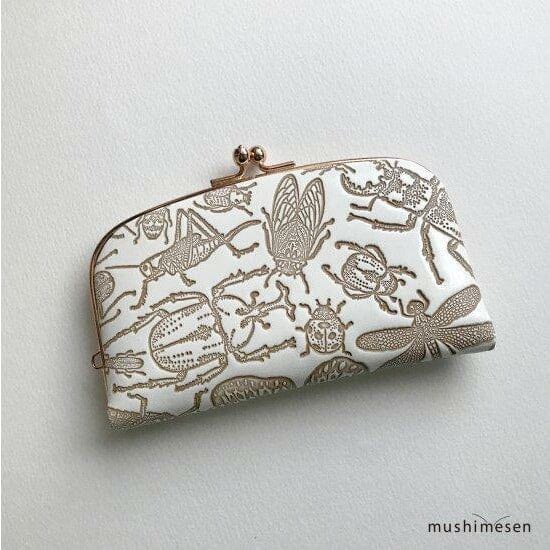 文庫革「日本の昆虫シリーズ」がま口(ゴマダラカミキリ) - 一六八堂 irohado online shop