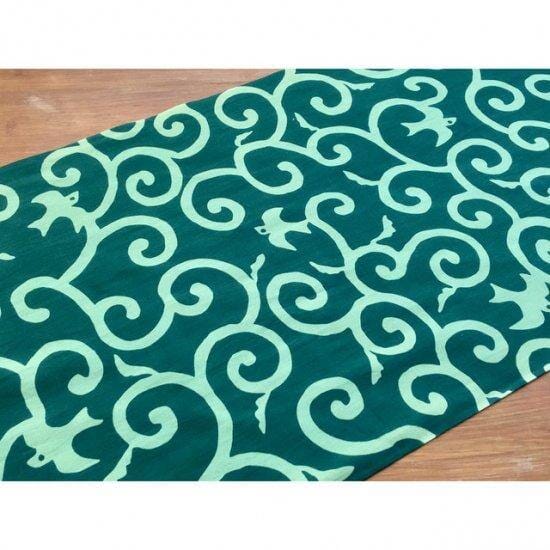 喜多屋商店 浜松注染【吉鳥唐草】緑 - 一六八堂 irohado online shop