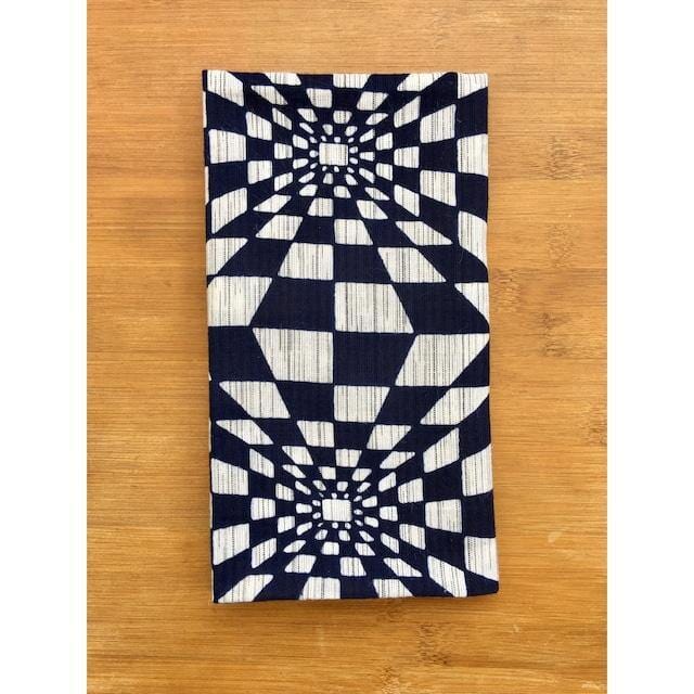 喜多屋商店 浜松注染 綿麻しじら 遠近市松 -  一六八堂 irohado online shop