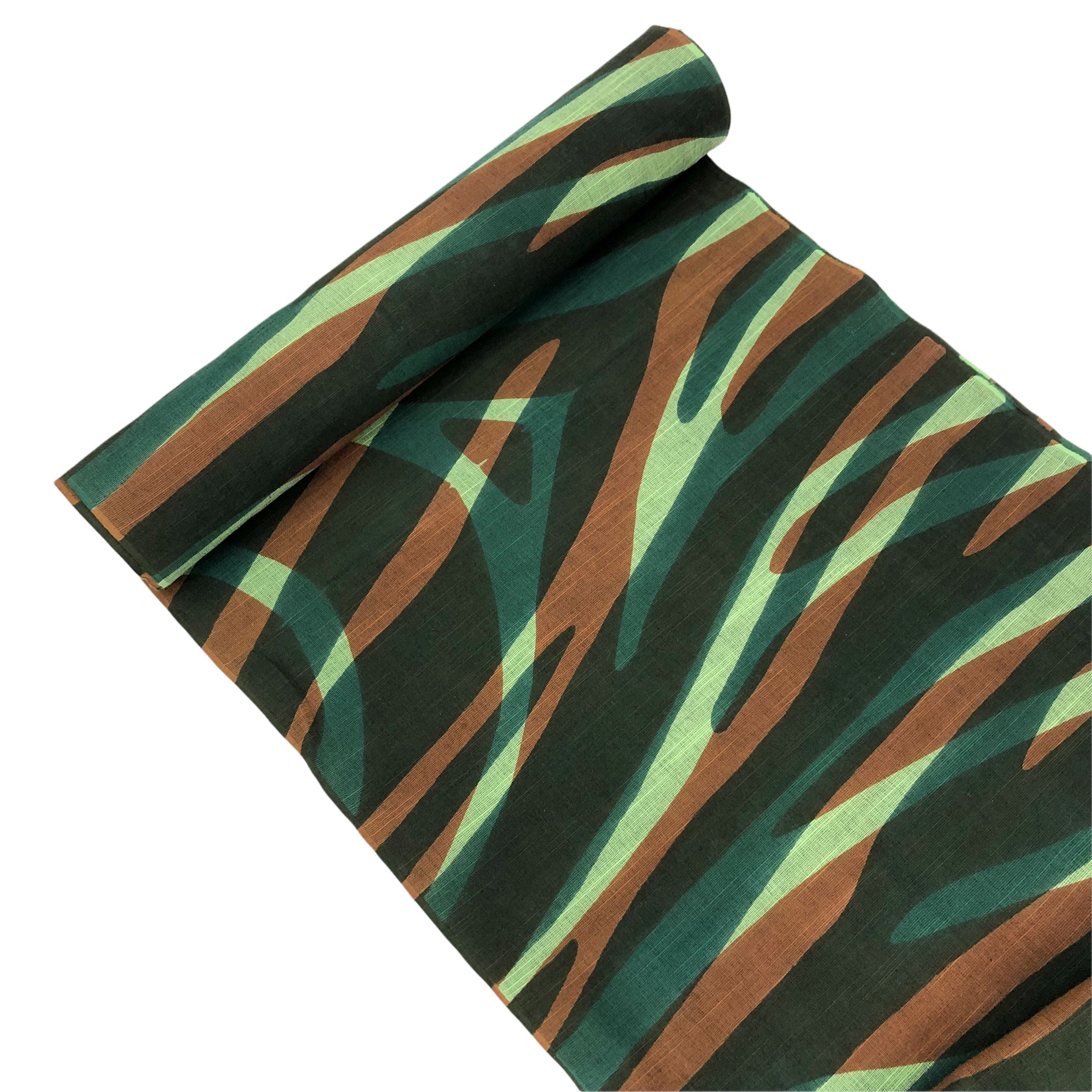 喜多屋商店 浜松注染浴衣反物 迷彩ゼブラ 浴衣 喜多屋商店