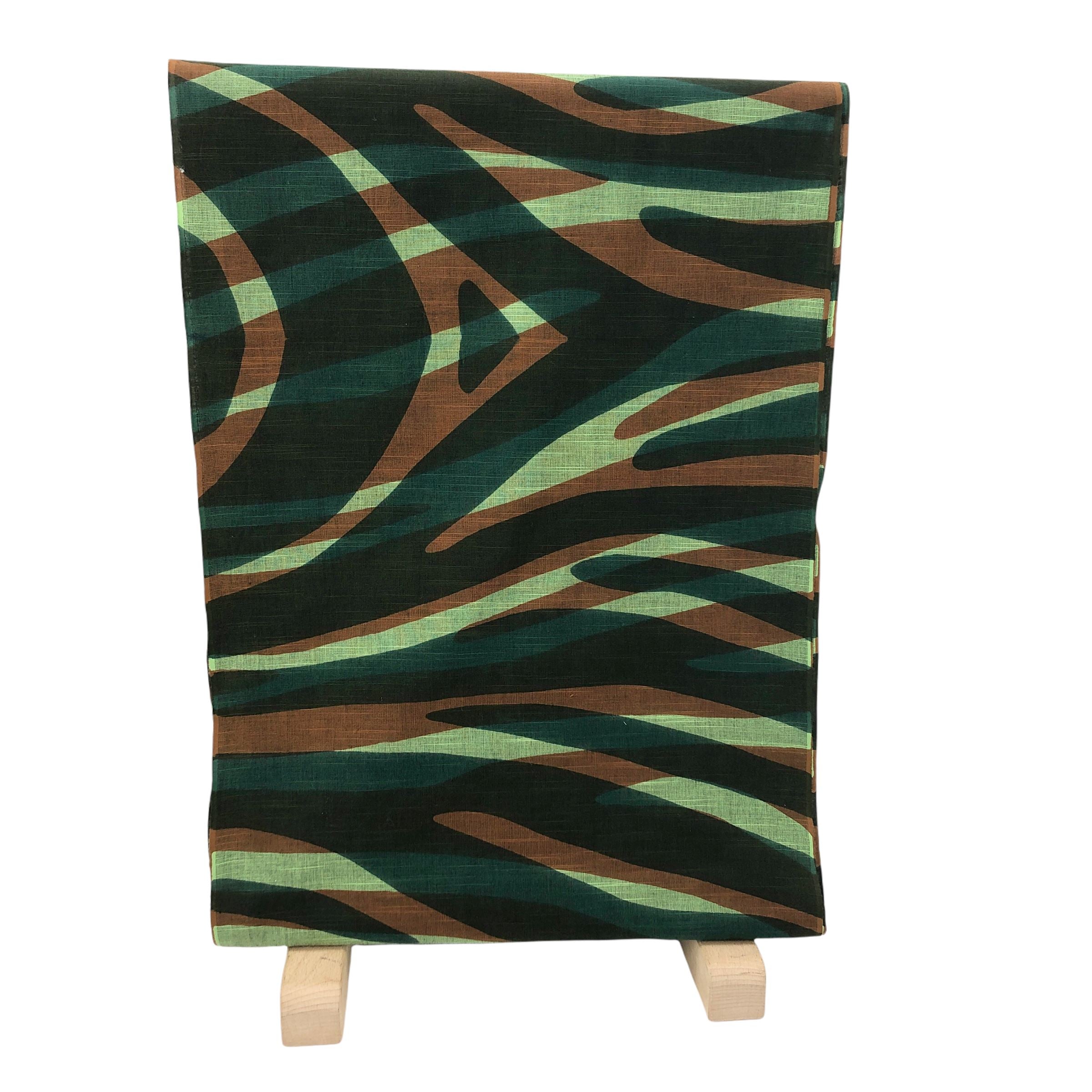 喜多屋商店 浜松注染浴衣反物 迷彩ゼブラ 浴衣 喜多屋商店