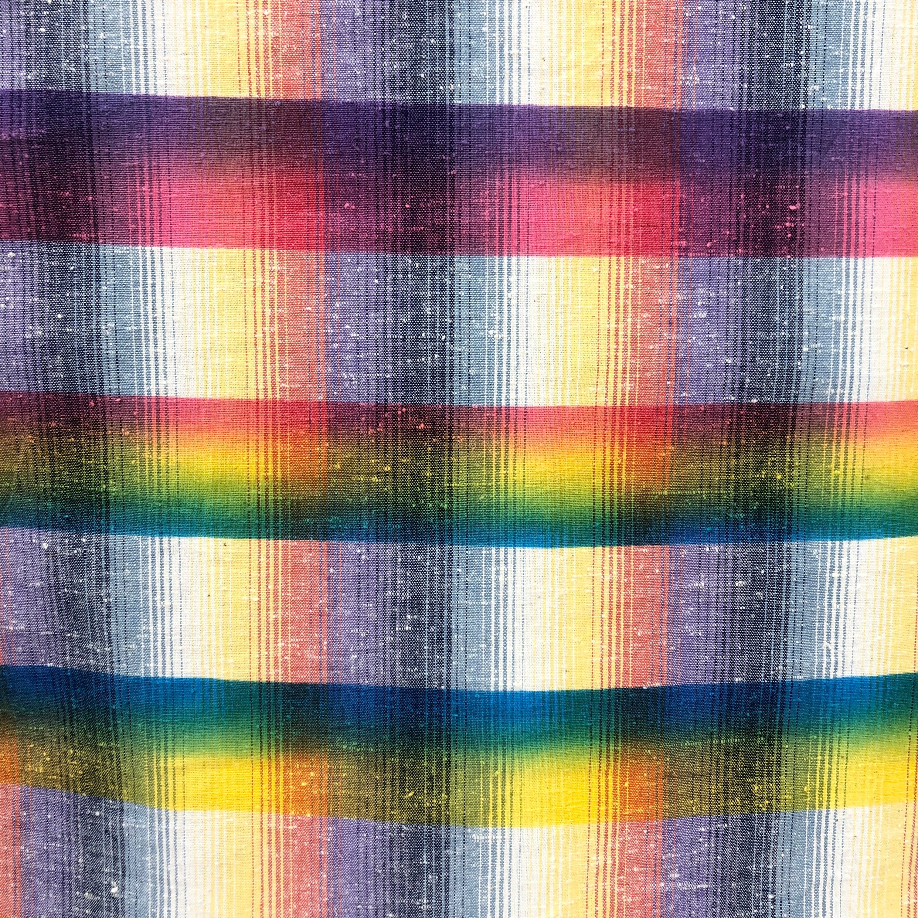 喜多屋商店 遠州棉紬×浜松注染【虹橋日和】 カジュアル着物 喜多屋商店