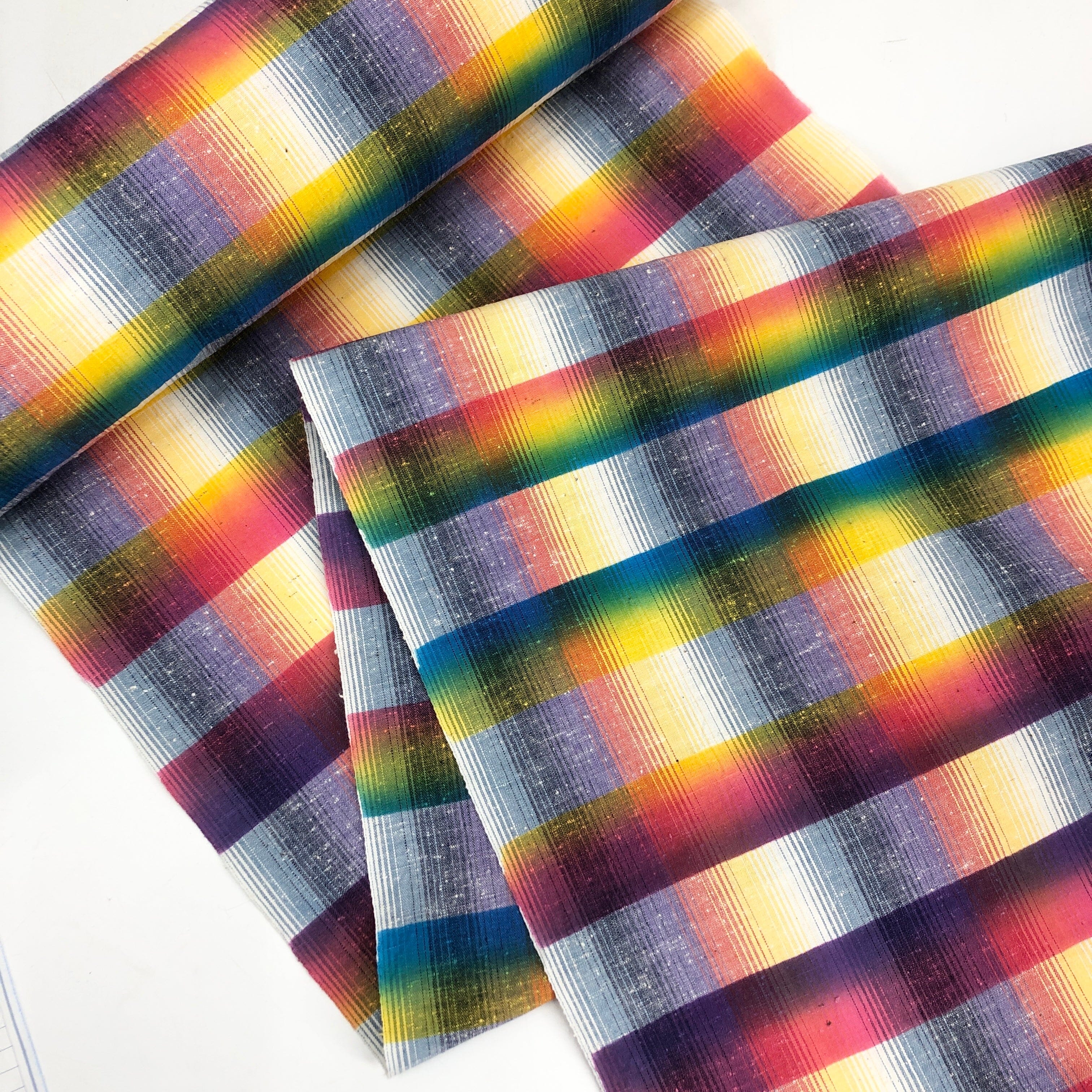 喜多屋商店 遠州棉紬×浜松注染【虹橋日和】 カジュアル着物 喜多屋商店