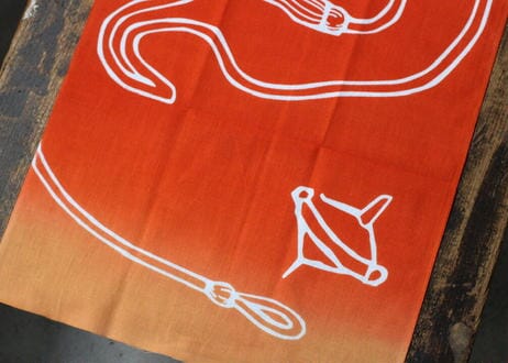 新江戸染謹製 干支てぬぐい<紐絵・う志> てぬぐい 新江戸染 丸久商店