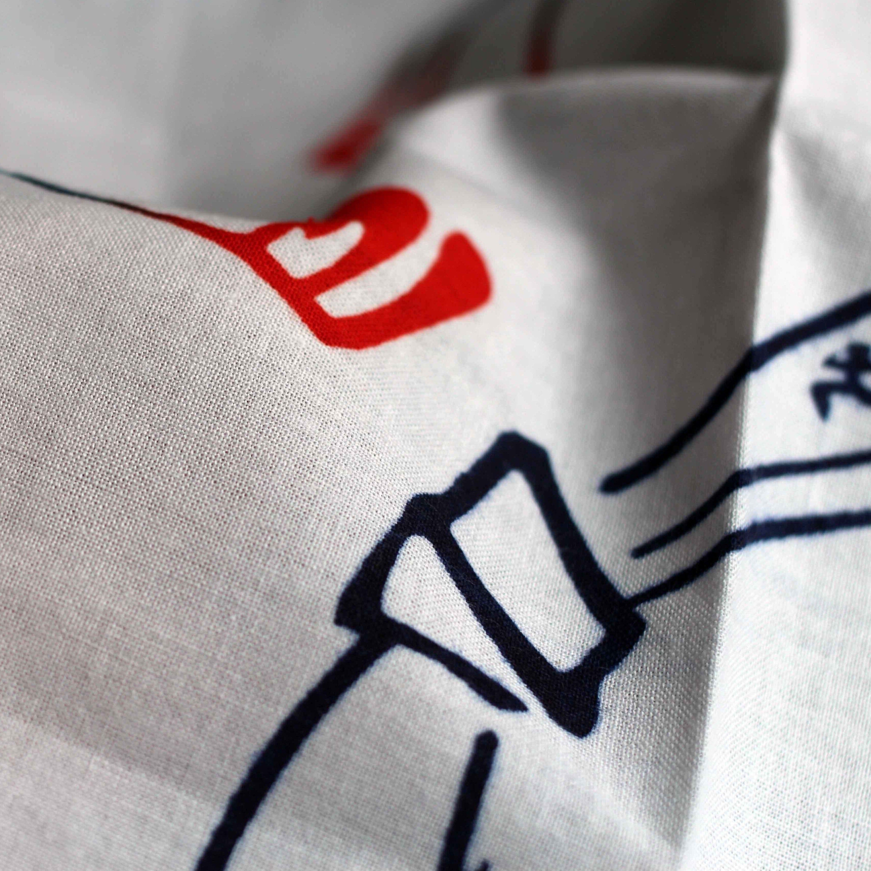 新江戸染 丸久商店 長尺てぬぐい〈結び文〉 てぬぐい 新江戸染 丸久商店