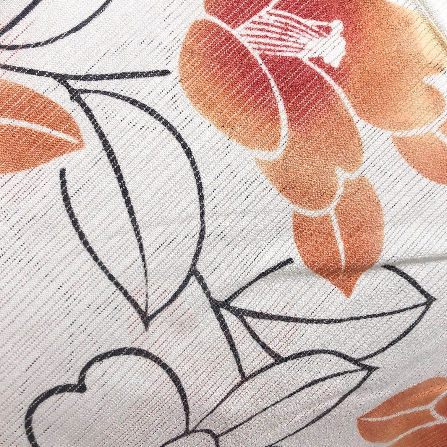 新江戸染 丸久商店 仕立て上がり浴衣 椿 綿絽 M【身丈163】 浴衣 新江戸染 丸久商店