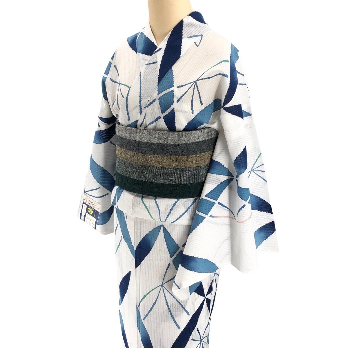 新江戸染 丸久商店 仕立て上がり浴衣 七宝 S【身丈155】 浴衣 新江戸染 丸久商店