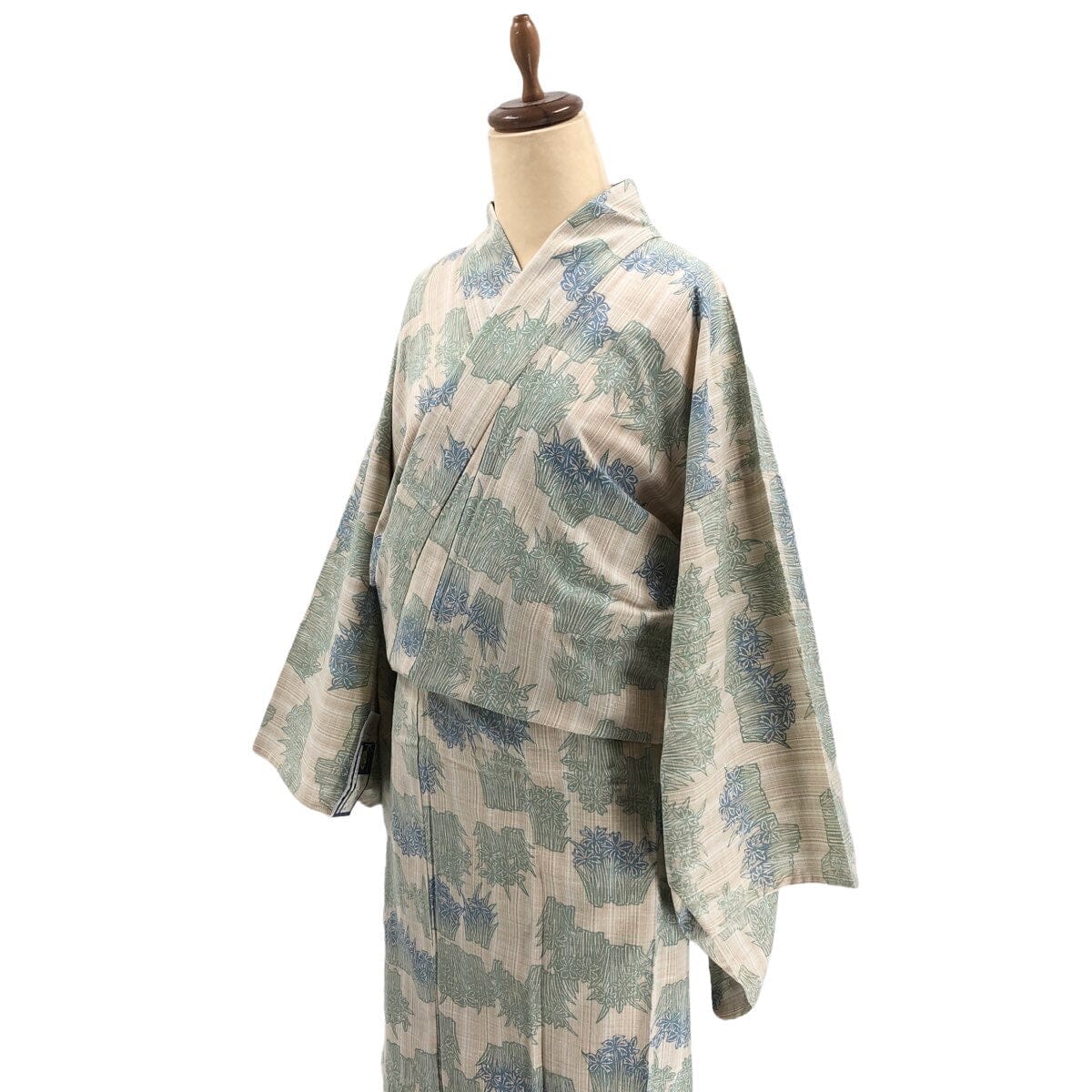 新江戸染 丸久商店 仕立て上がり注染浴衣 水仙 M【身丈163】 浴衣 新江戸染 丸久商店