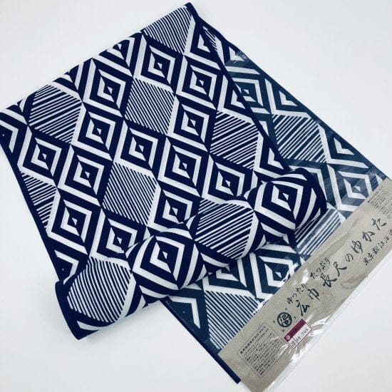 新江戸染 丸久商店 浴衣反物 幾何学模様 - 一六八堂 irohado online shop