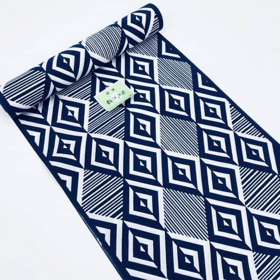 新江戸染 丸久商店 浴衣反物 幾何学模様 - 一六八堂 irohado online shop