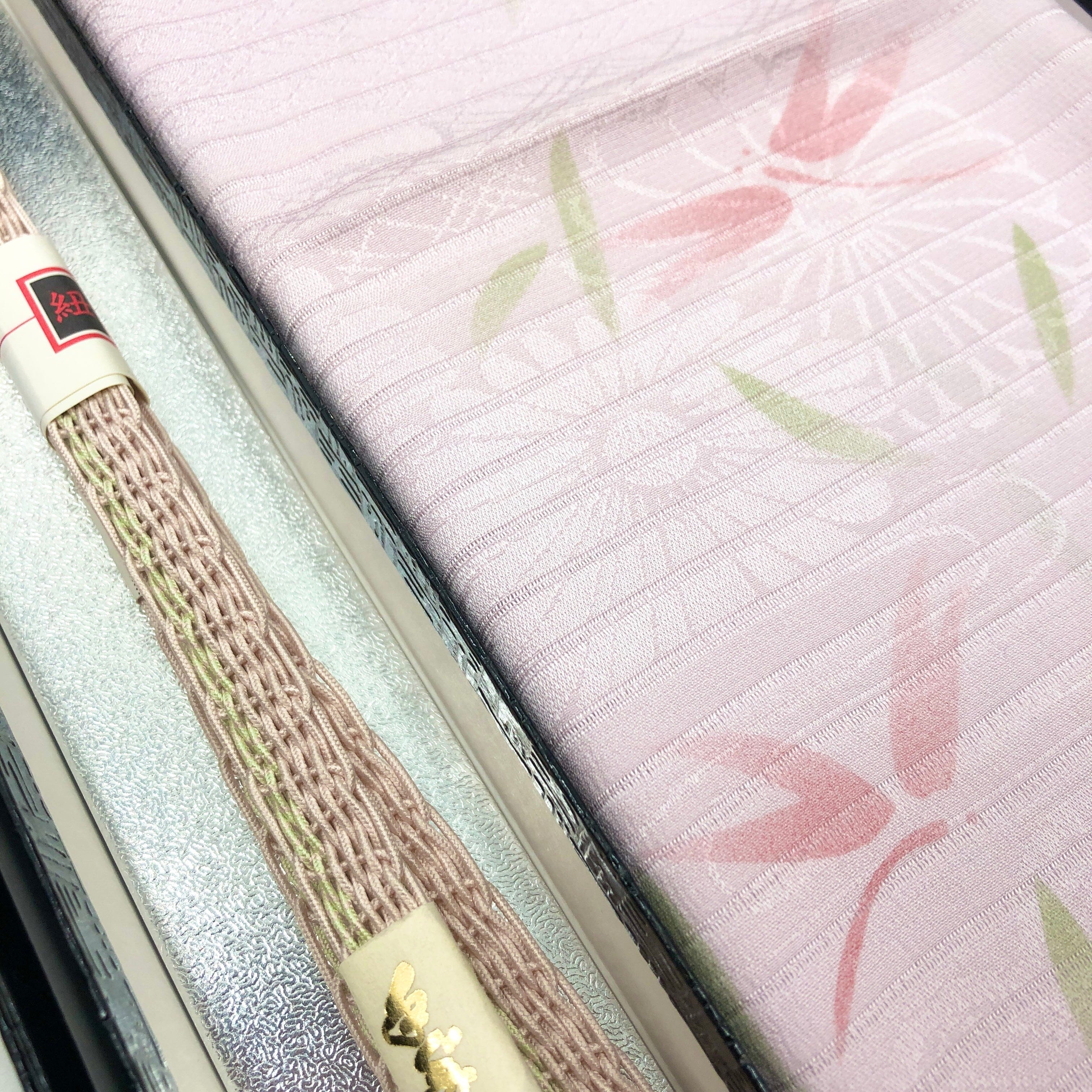 新品 絽正絹帯揚げ・レース帯締めセット 202306-B 和装小物 一六八堂 irohado online shop