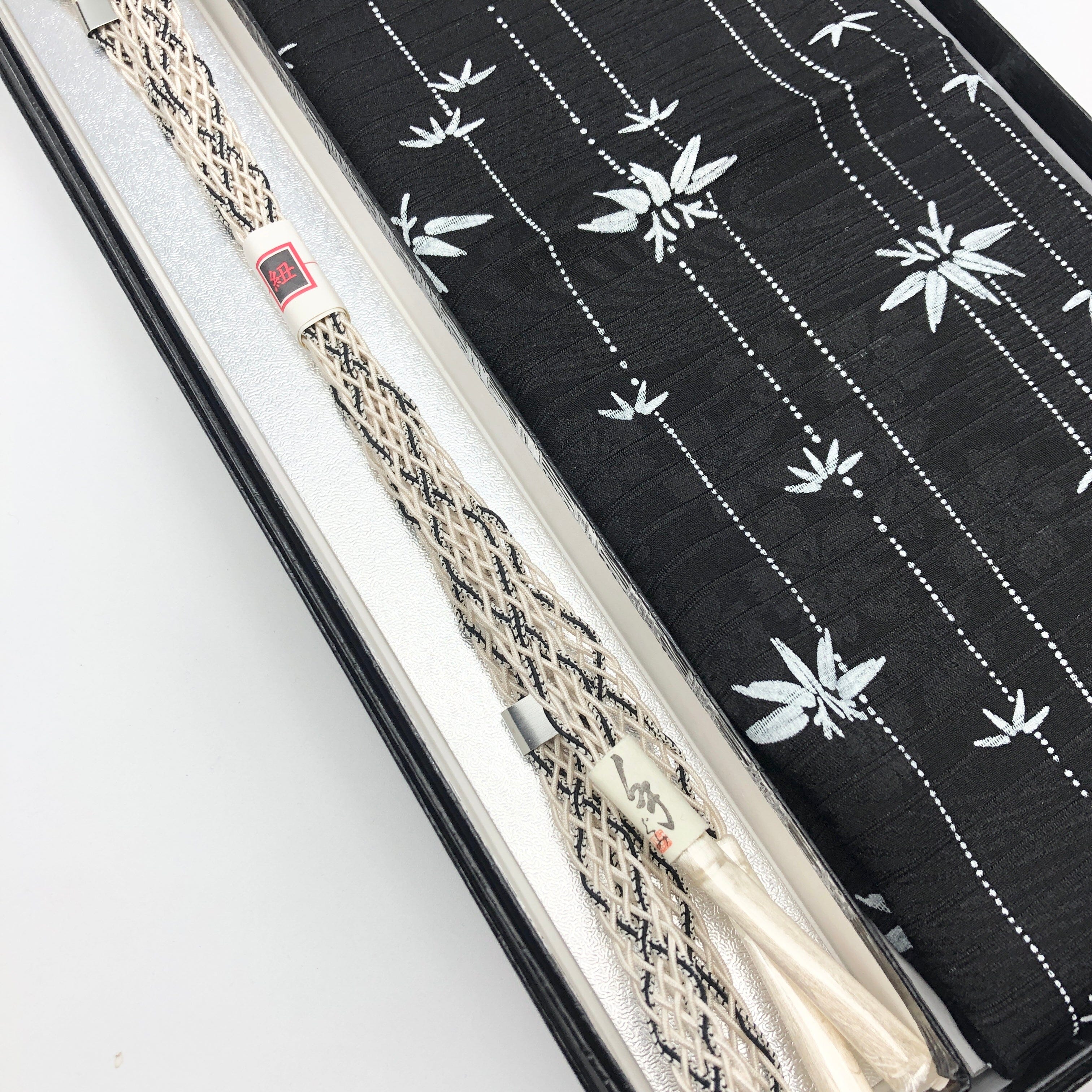 新品 絽正絹帯揚げ・レース帯締めセット 202306-F 和装小物 一六八堂 irohado online shop