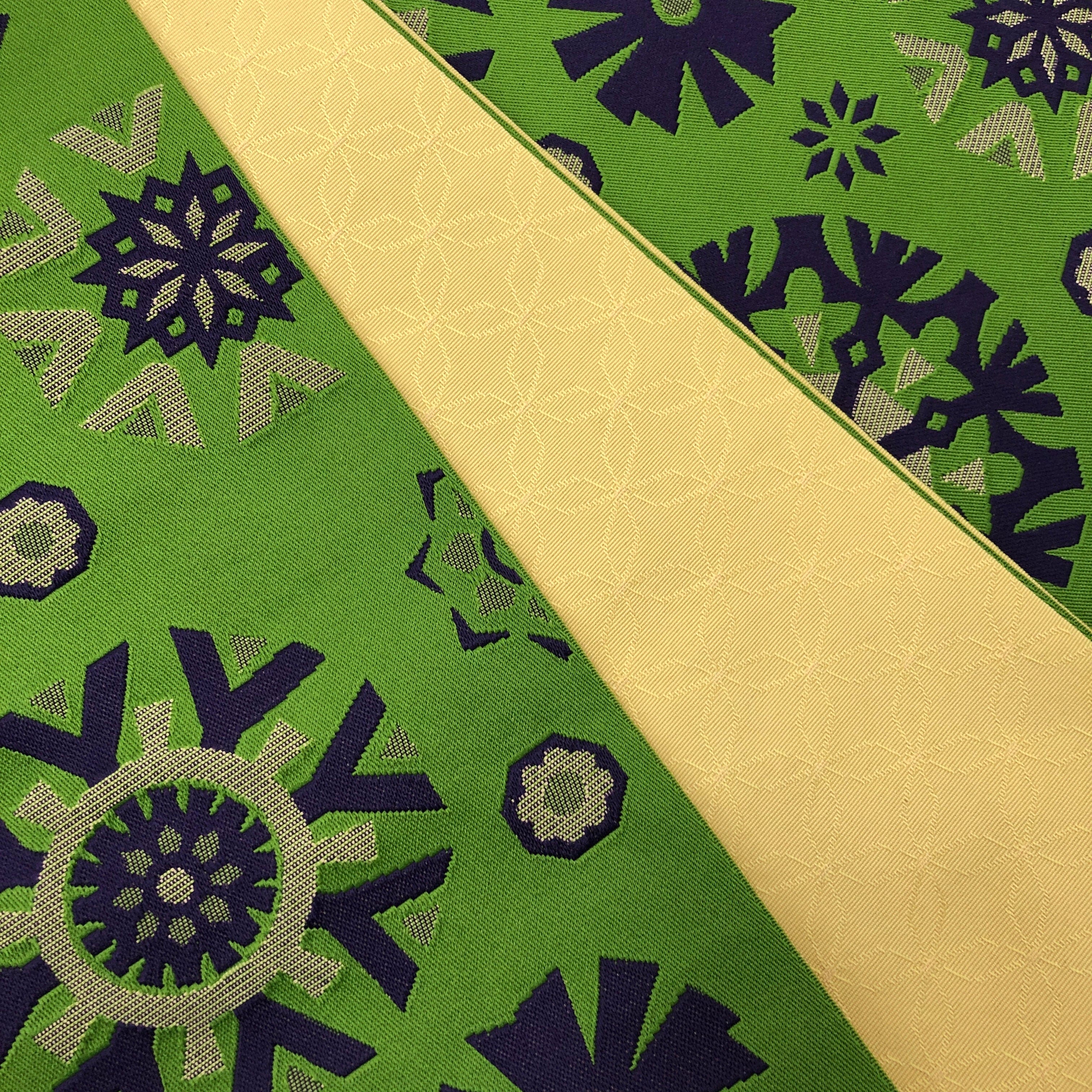 展示品 半巾帯 雪の結晶 帯 used