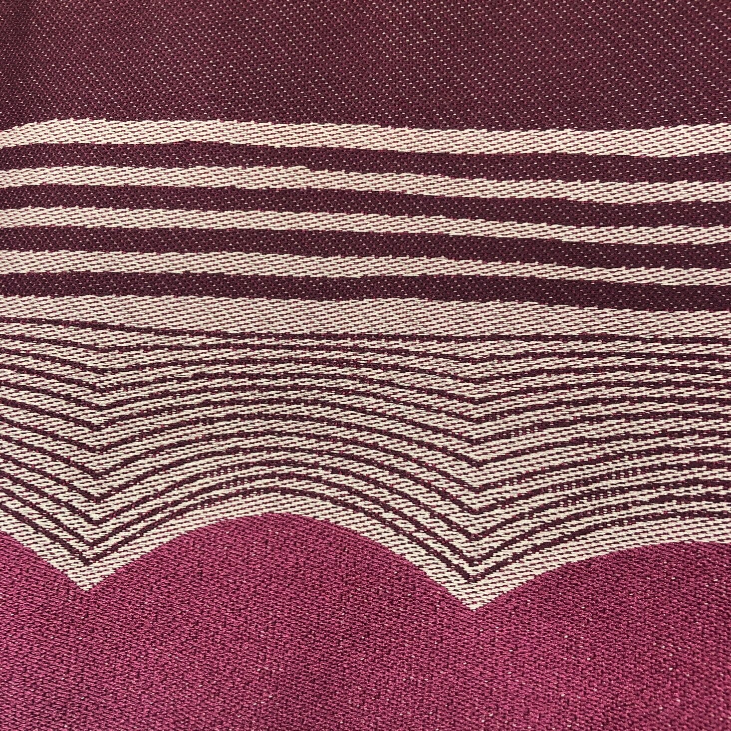 展示品 長尺半巾帯 リバーシブル 紫系の幾何学模様×金茶の花と実 帯 used